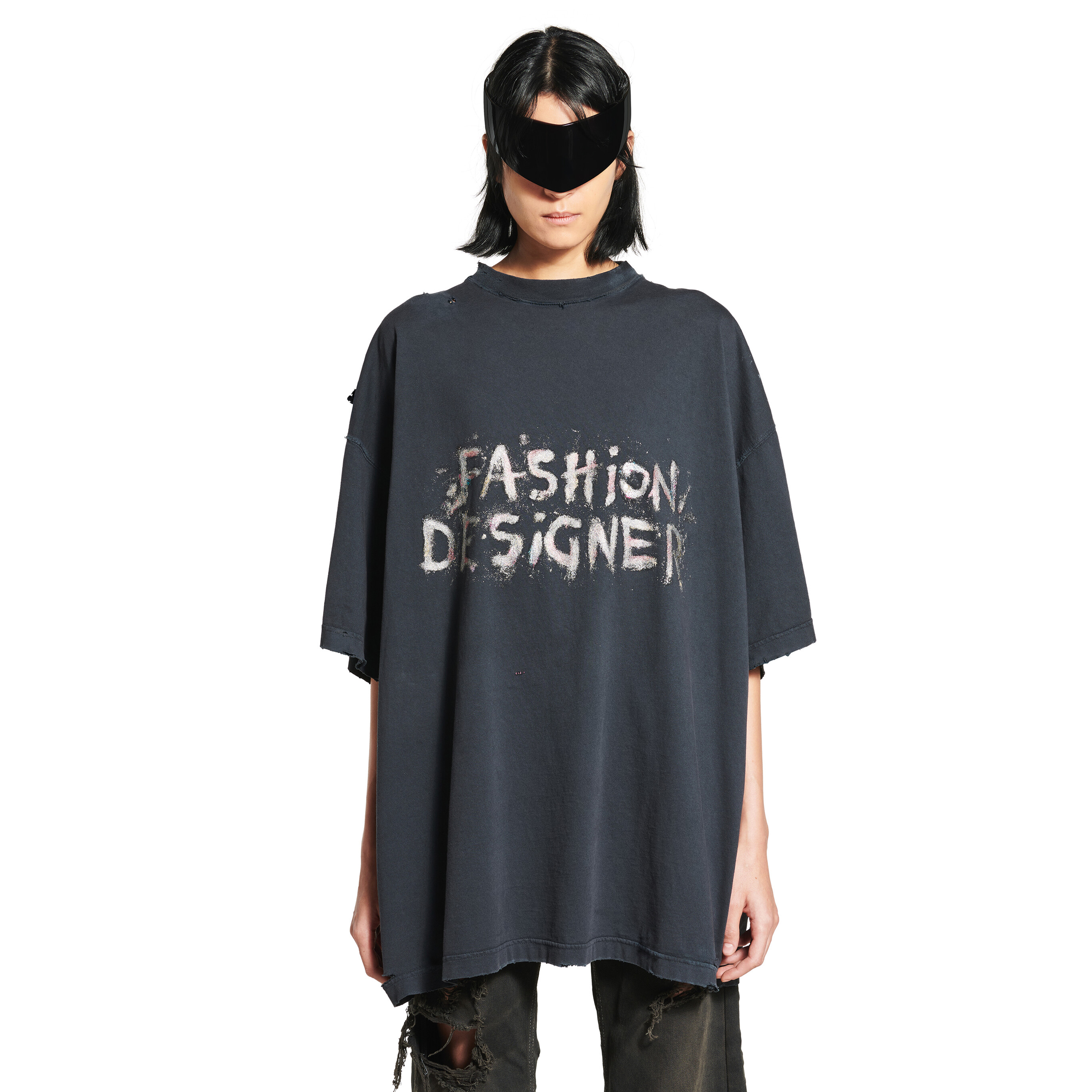 NIGO Balenciaga Men's Women's Summer Fashion Designer Faded Solid Color Round Neck Plain Knit Loose Short Sleeve T-Shirt Ngvp #nigo1367