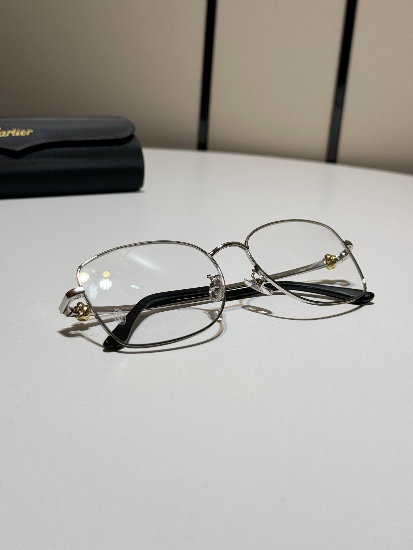 NIGO Cartier Men's Women's Metal Flat Glasses Solid Color Comfortable Casual Oval Frames Glasses  Accessories CT0223O #nigo71981