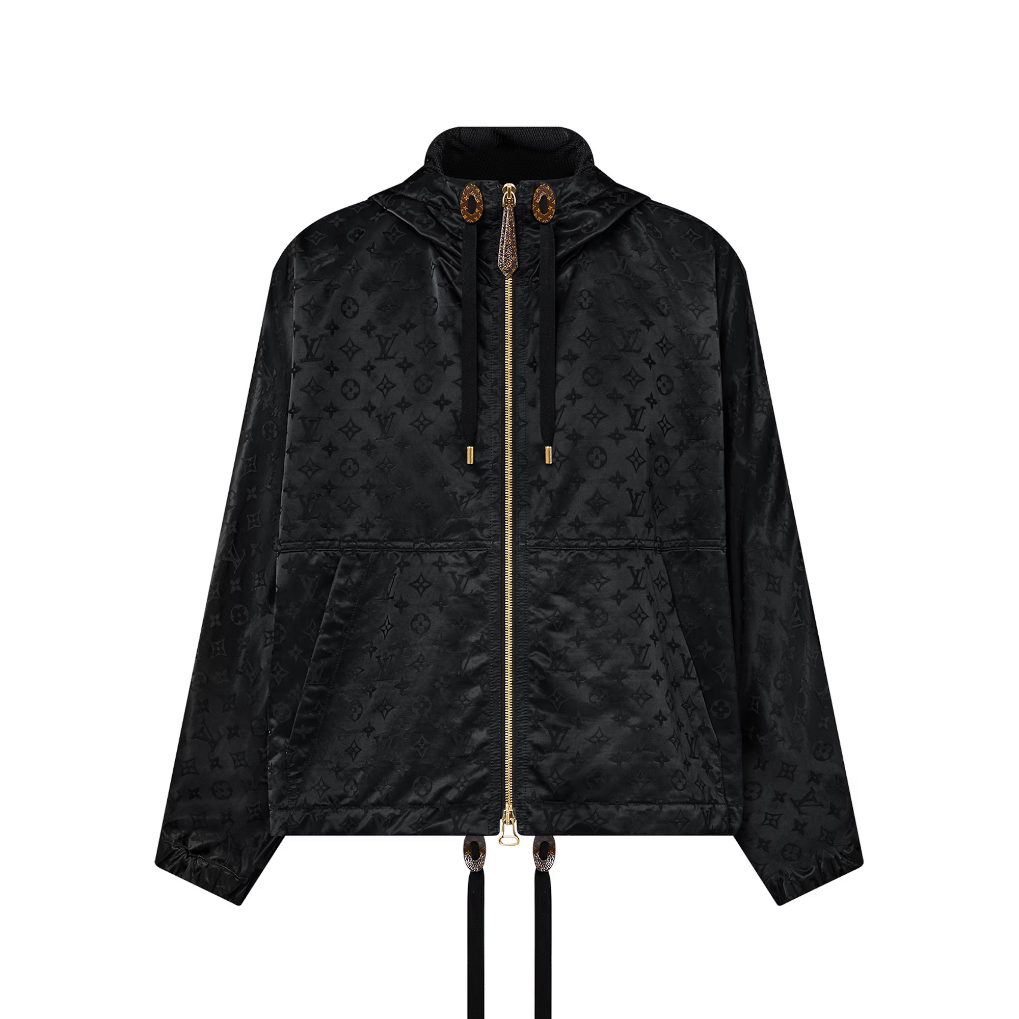 NIGO Louis Vuitton Women's Spring/Summer Solid Color Logo Pattern Printed Zipper Long Sleeve Hooded Jacket #nigo75921