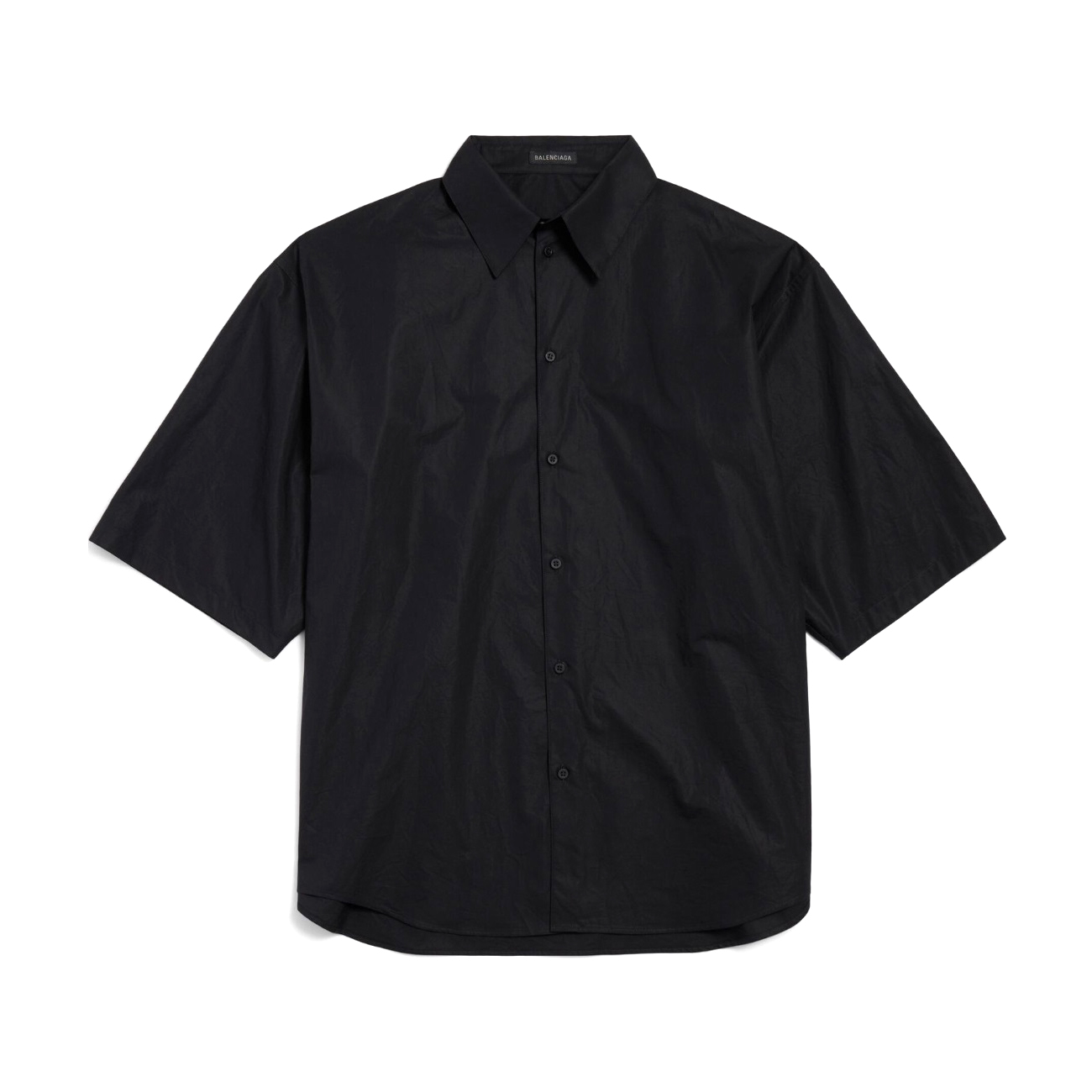 NIGO Balenciaga Men's Summer Solid Color Letter Print Single Breasted Short Sleeve Shirt #nigo75944