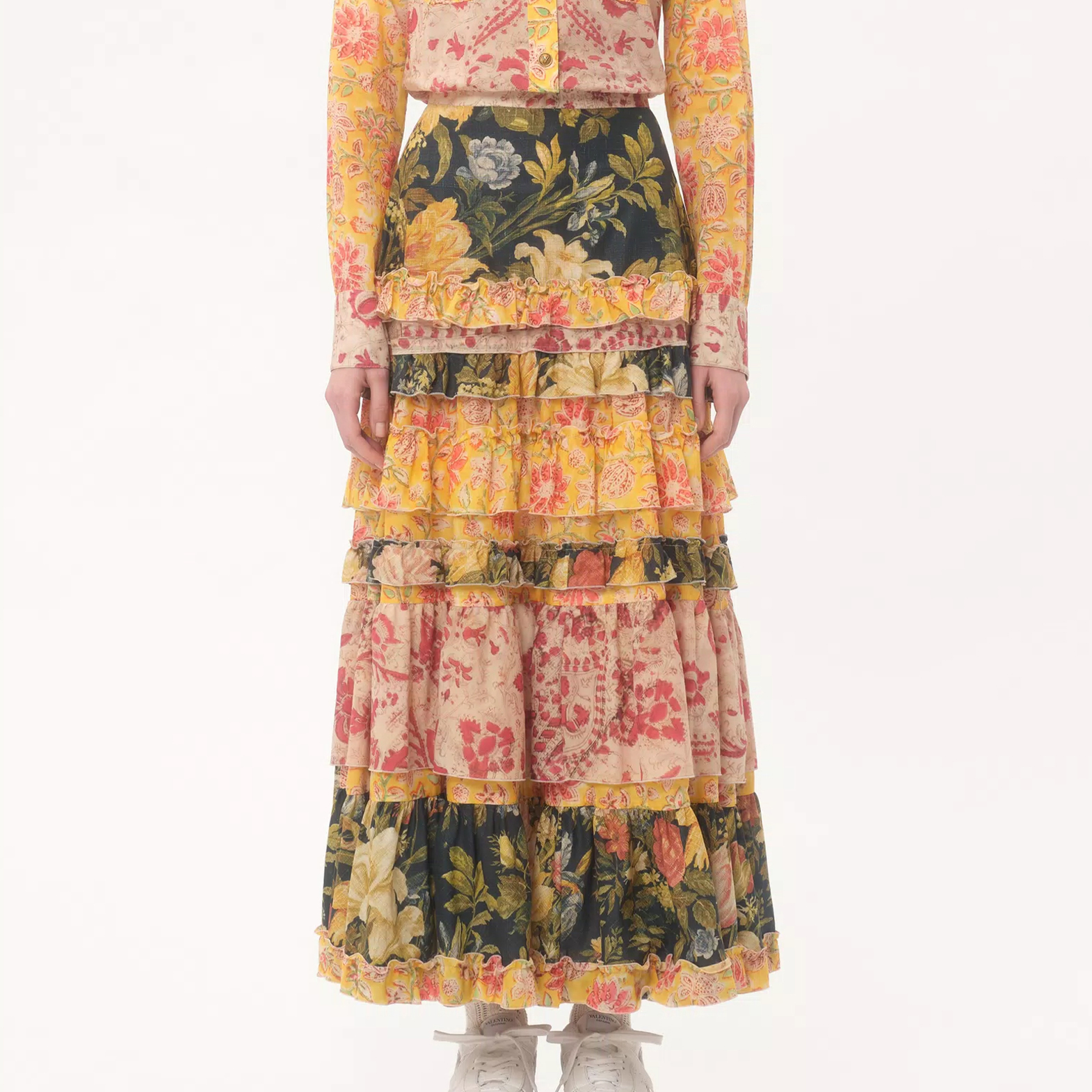 NIGO Valentino Women's Mussola Apres L'Hiver Macro Fiore Spring Summer Autumn Cotton High Waist Casual Half Skirt Ngvp #nigo1384