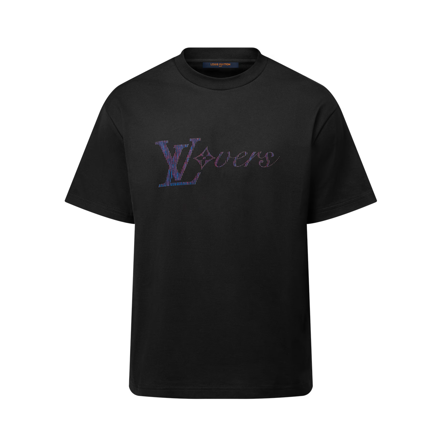 NIGO Louis Vuitton Men's Summer Logo Beaded Embroidery Letter Printed Solid Color Round Neck Short Sleeve T-Shirt #nigo75961