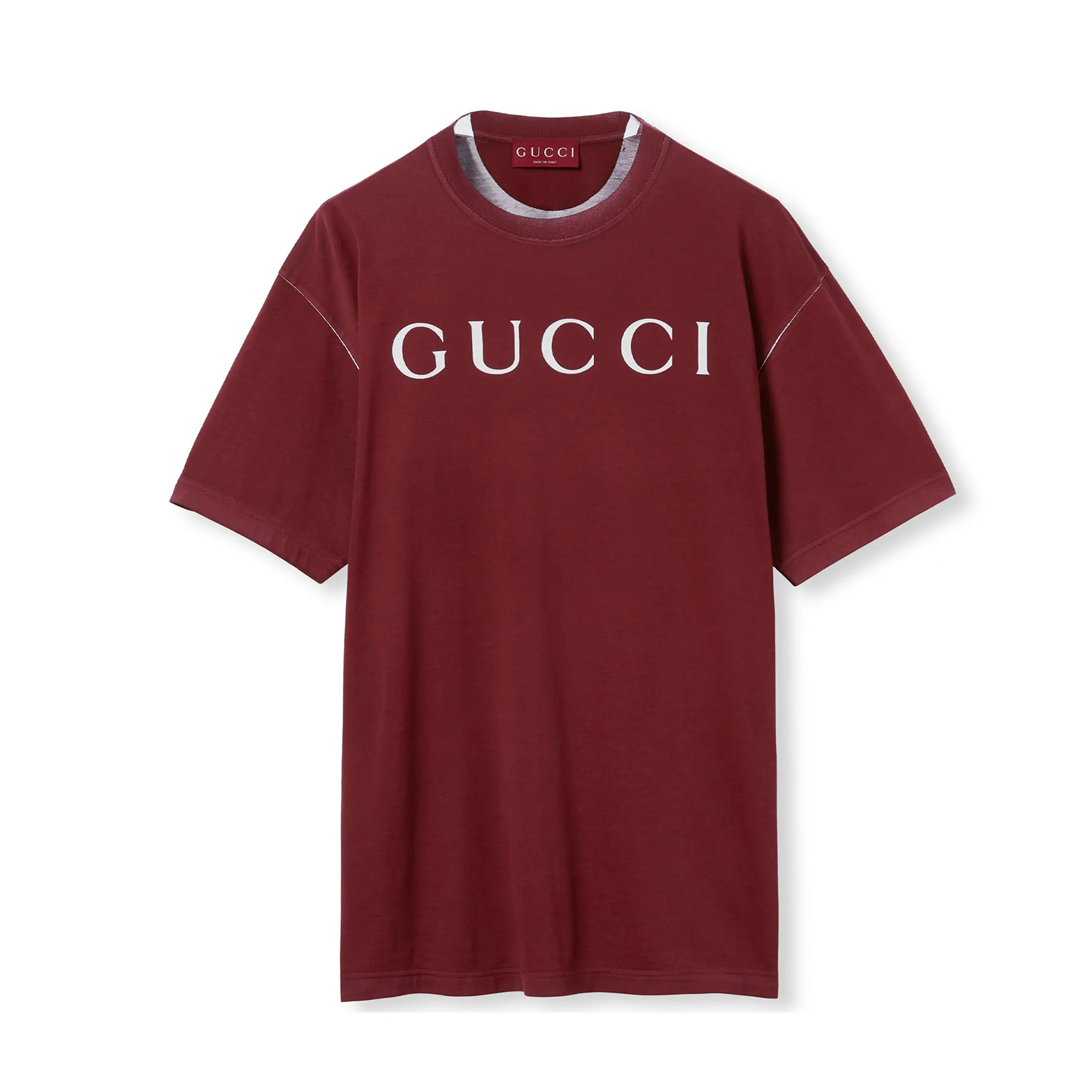 NIGO Gucci Men's Summer Solid Color Letter Print Round Neck Cotton Short Sleeve T-Shirt #nigo75964