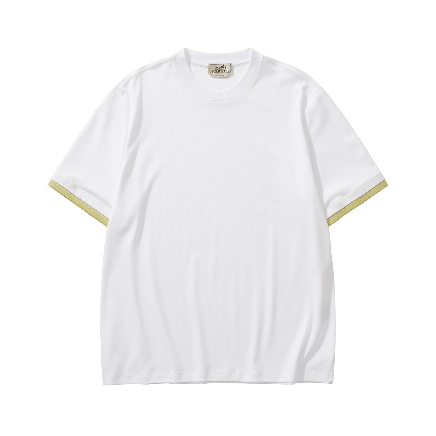 NIGO Hermes Men's Summer Solid Color Round Neck Cotton Short Sleeve T-Shirt #nigo75975
