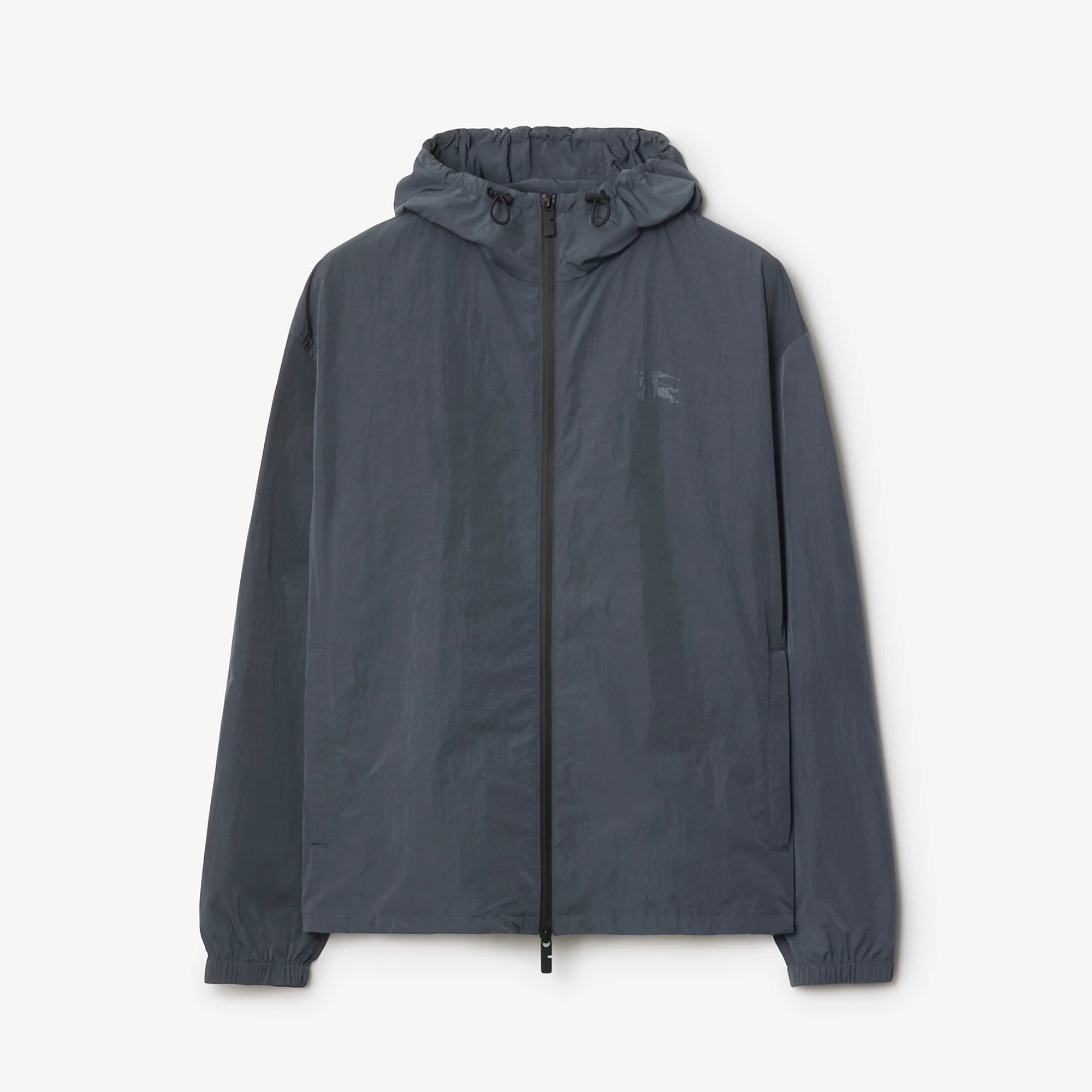 NIGO Burberry Men's Spring & Autumn EKD Badge Nylon Solid Color Long Sleeve Zipper Loose Hooded Jacket #nigo76111