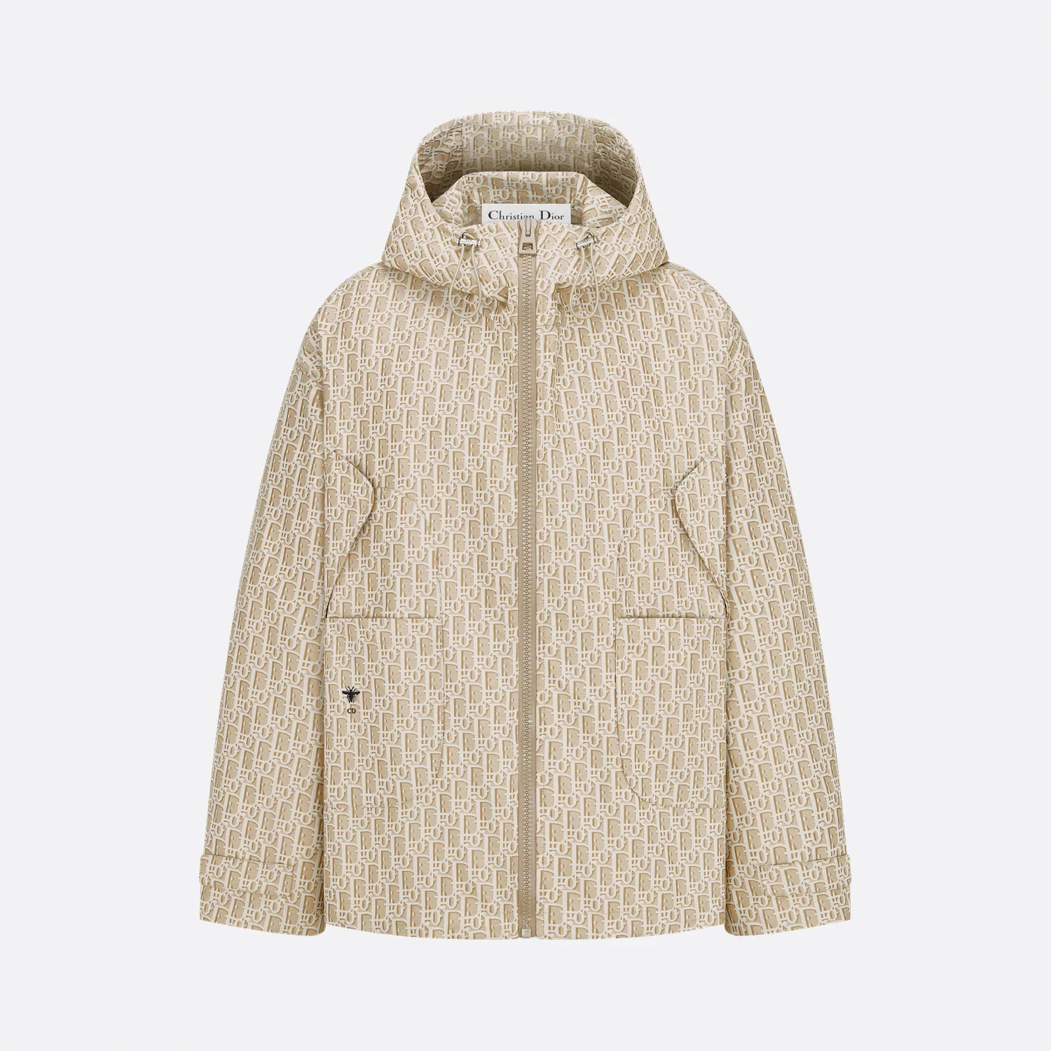 NIGO Dior Women's Spring/Summer Logo Printed Solid Color Hooded Zipper Long Sleeve Jacket #nigo76127