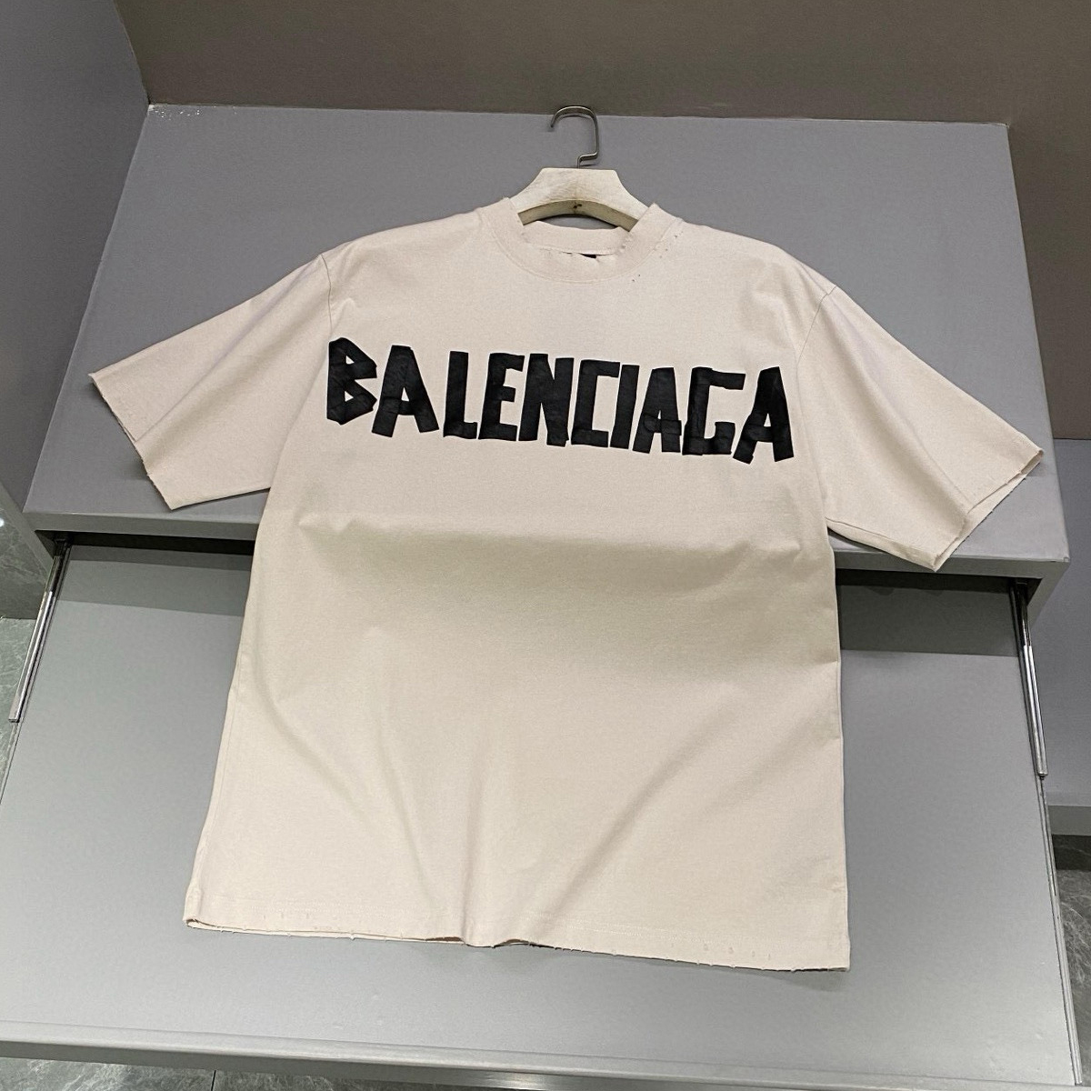 NIGO Balenciaga Men's Summer Letter Logo Print Round Neck Regular Fit Short Sleeve T-Shirt #nigo75977