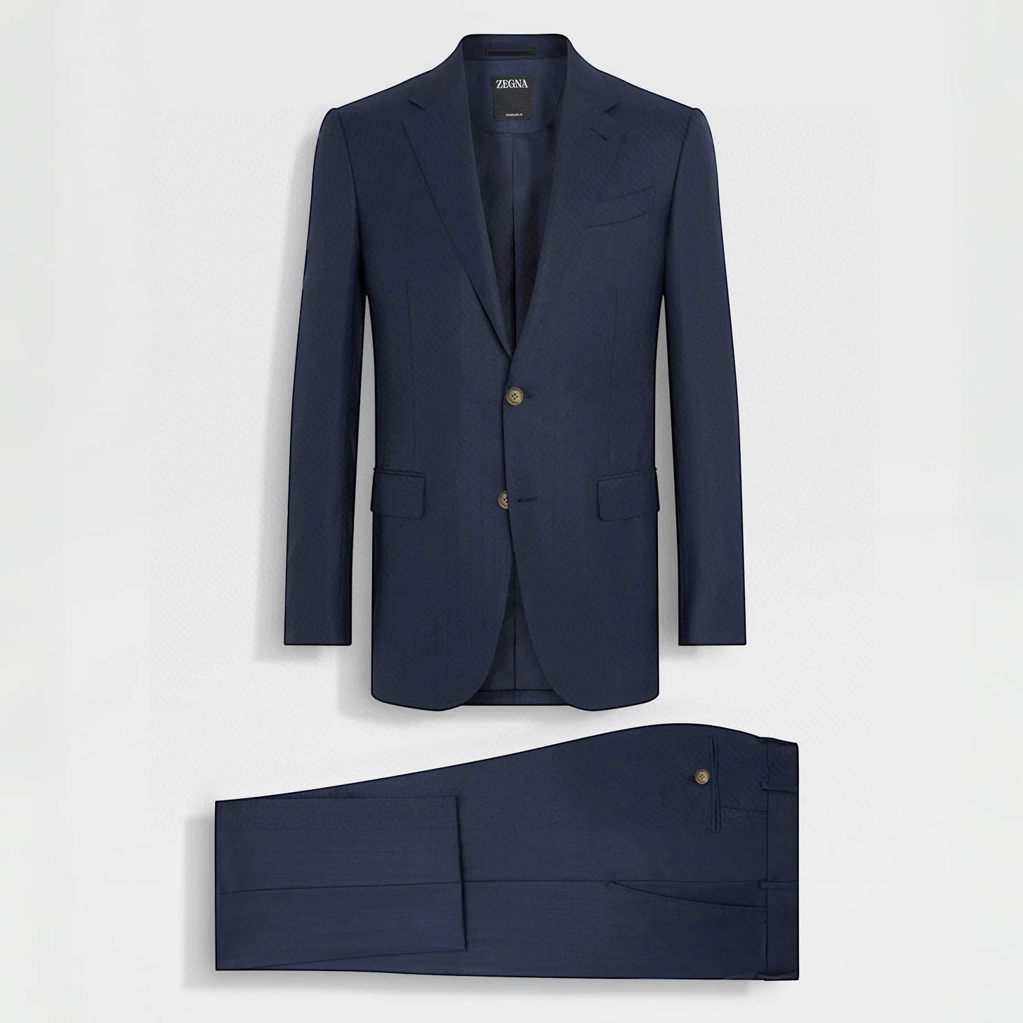 NIGO Ermenegildo Zegna  Men'S Spring And Autumn Business Casual Wool Suit Set Navy Blue Temperament Casual Comfortable Formal Suit Jacket Straight Suit Pants Trousers #nigo75986