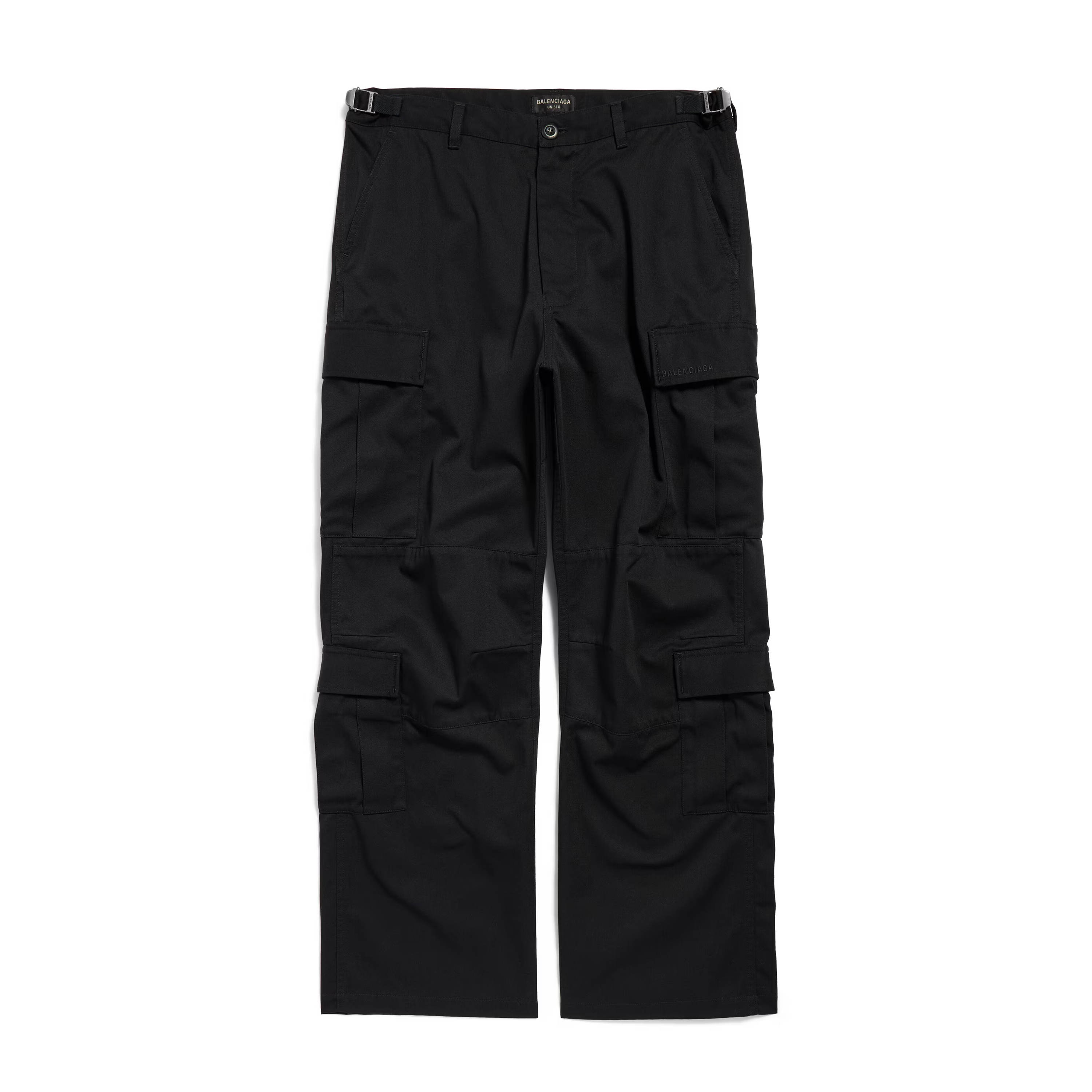 NIGO Balenciaga Women's Cargo Embroidered Solid Color Pants Casual Seasonal Work Pants #nigo75997