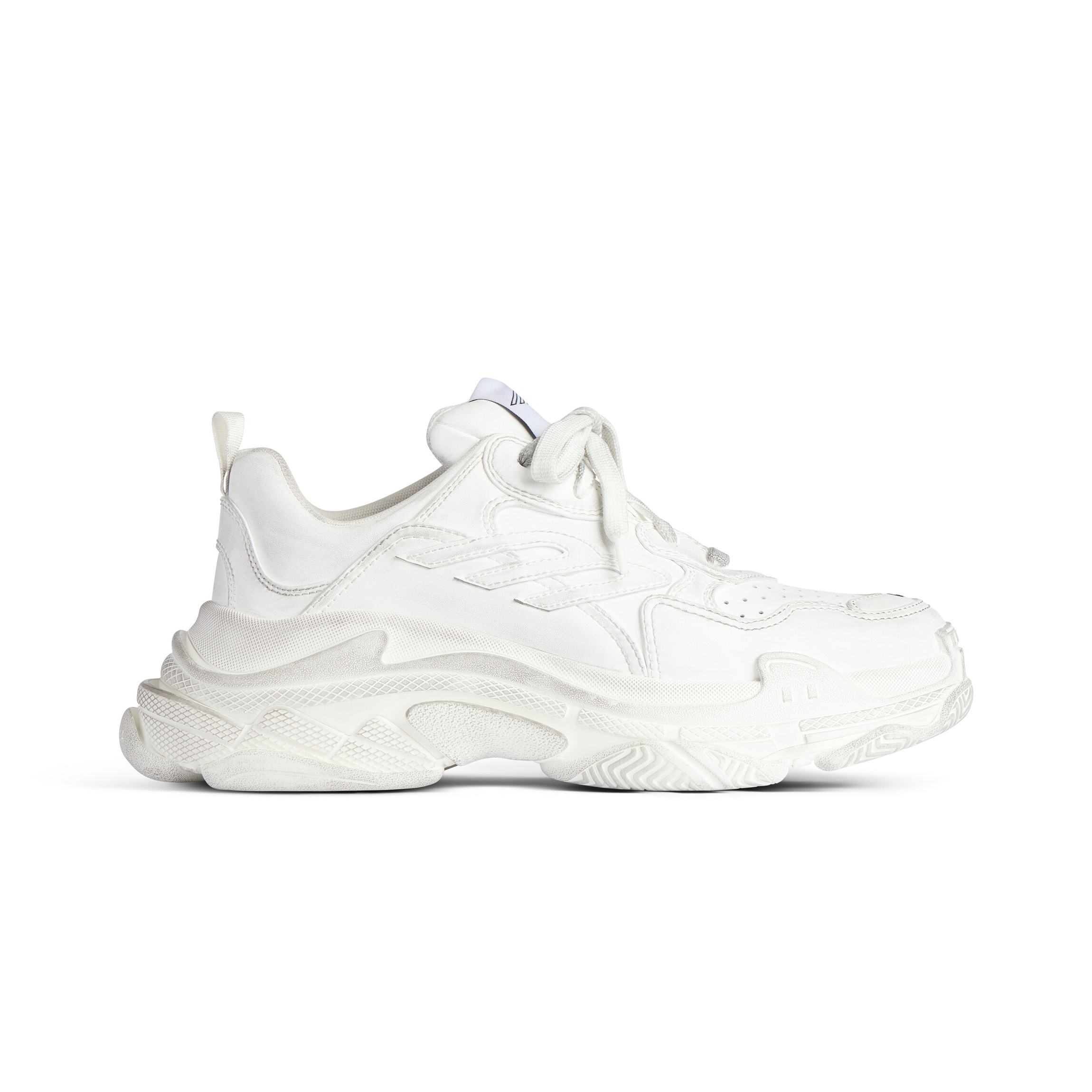 NIGO Balenciaga Triple S Sporty Men's And Women's Four Seasons Solid Color Leather Low Top Lace Up Sneaker Shoes #nigo76121