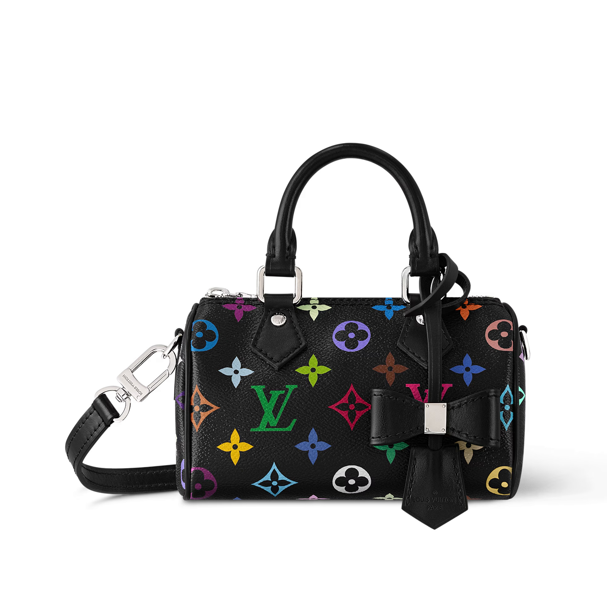 NIGO Louis Vuitton LV x TM Nano Speedy Women's Colorful Monogrammed Canvas Leather Tote Shoulder Bag Bags #nigo76129