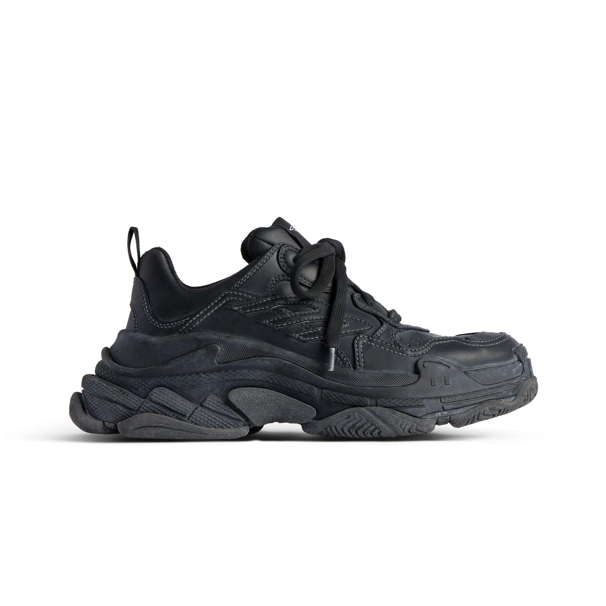 NIGO Balenciaga Triple S Sporty Men's And Women's Four Seasons Solid Color Leather Low Top Lace Up Sneaker Shoes #nigo76121