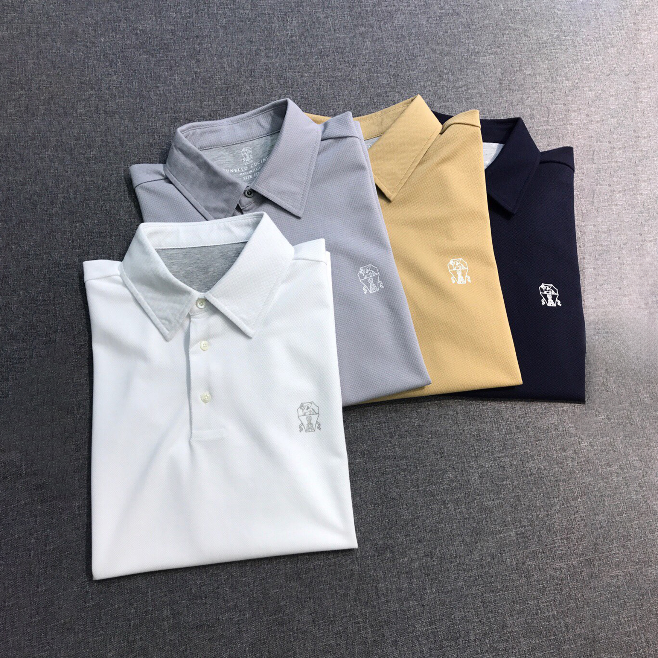 NIGO Brunello Cucinelli Men'S Business Casual Lapel Cotton Polo Shirt Spring Summer Solid Colour Fashion Comfortable Formal T-Shirt #nigo75987