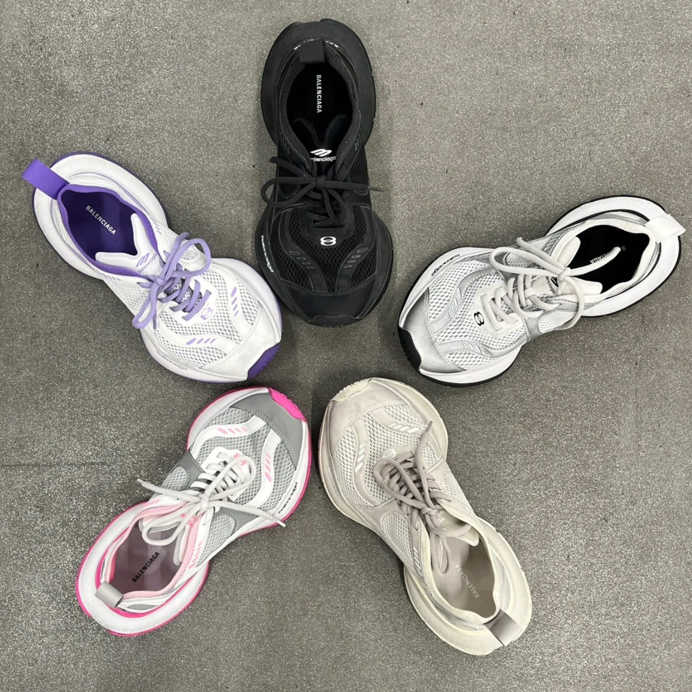 NIGO Balenciaga CIRCUIT Men's And Women's Spring Summer Sneakers Full Colour Series Ultra Light Running Shoes Fashion Comfort Eva Eco Retro Modern High Street Sneakers #nigo75992