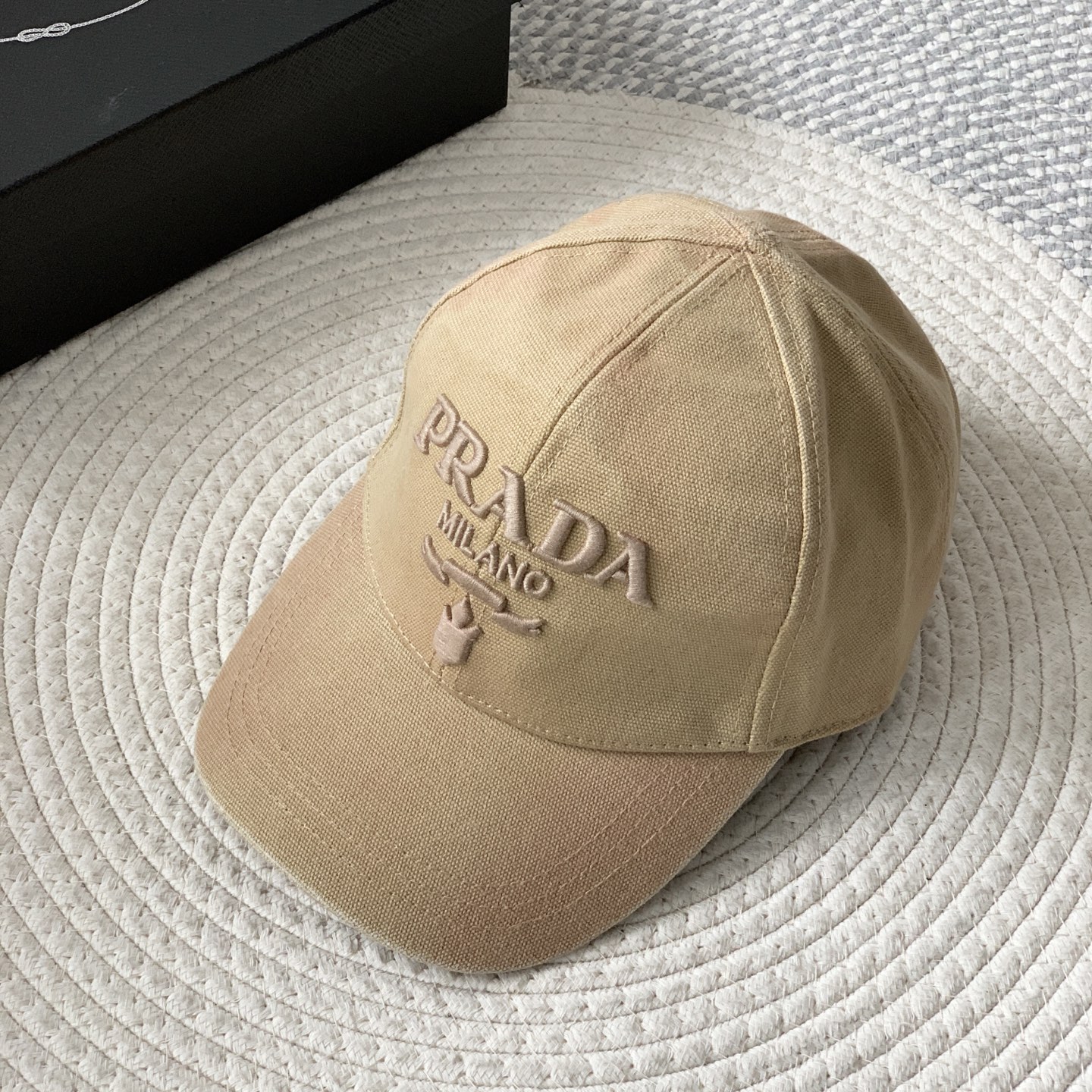 NIGO Prada Men's Women's Spring And Summer Solid Colour Logo Embroidery Baseball Cap Fashion High Street Casual Hundred Hat #nigo76153
