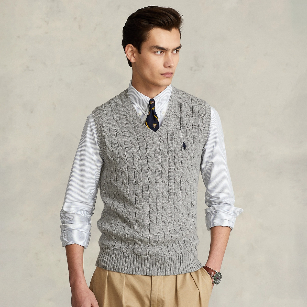 NIGO Ralph Lauren Men's and Women's Spring/Summer Embroidered Logo Solid Color Crew Neck Knit Sleeveless Tank Top Vest #nigo76143