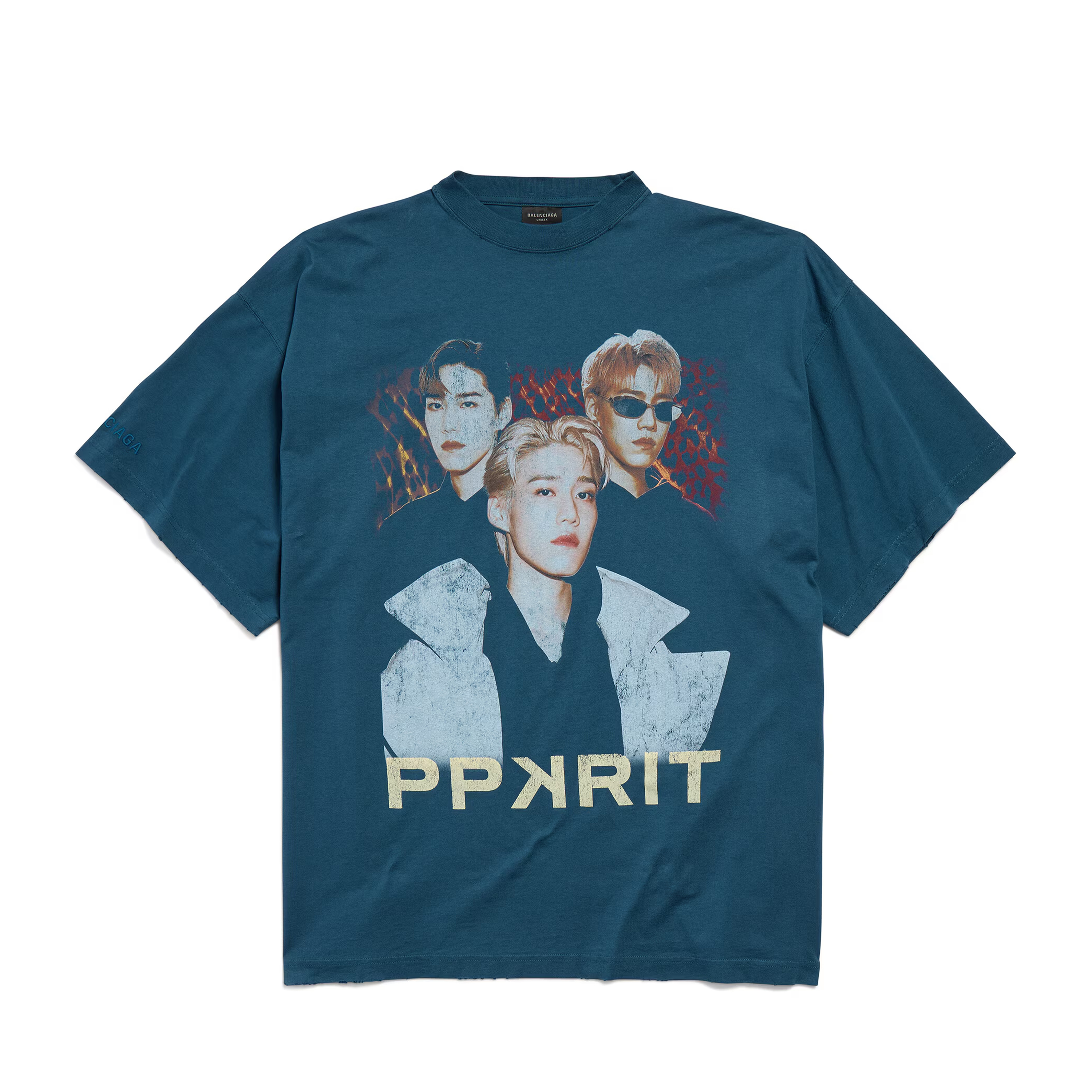 NIGO Balenciaga Men Women PP KRIT Printed Round Neck Short Sleeve Summer Cotton Solid Color Oversized T-Shirt Ngvp #nigo1387