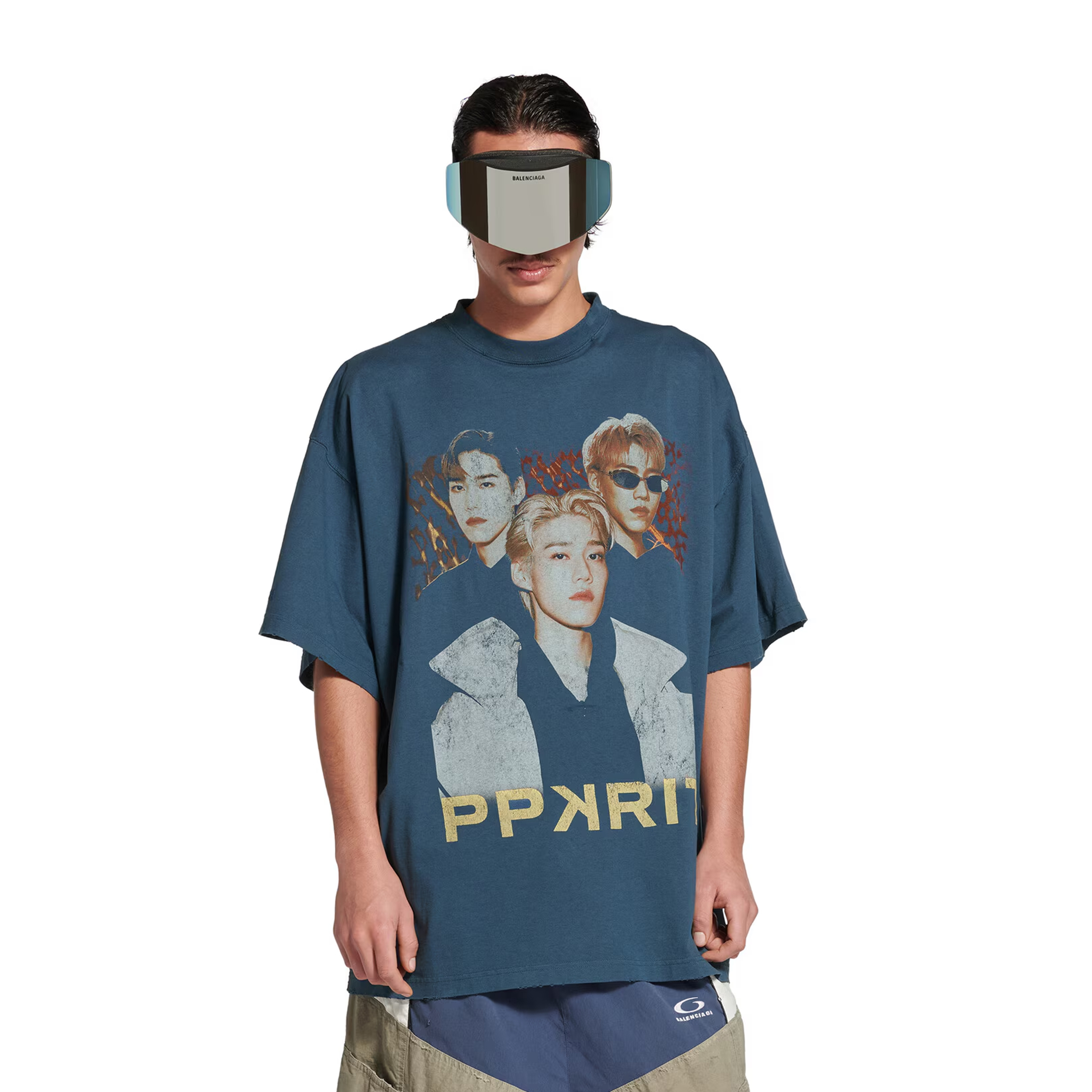 NIGO Balenciaga Men Women PP KRIT Printed Round Neck Short Sleeve Summer Cotton Solid Color Oversized T-Shirt Ngvp #nigo1387