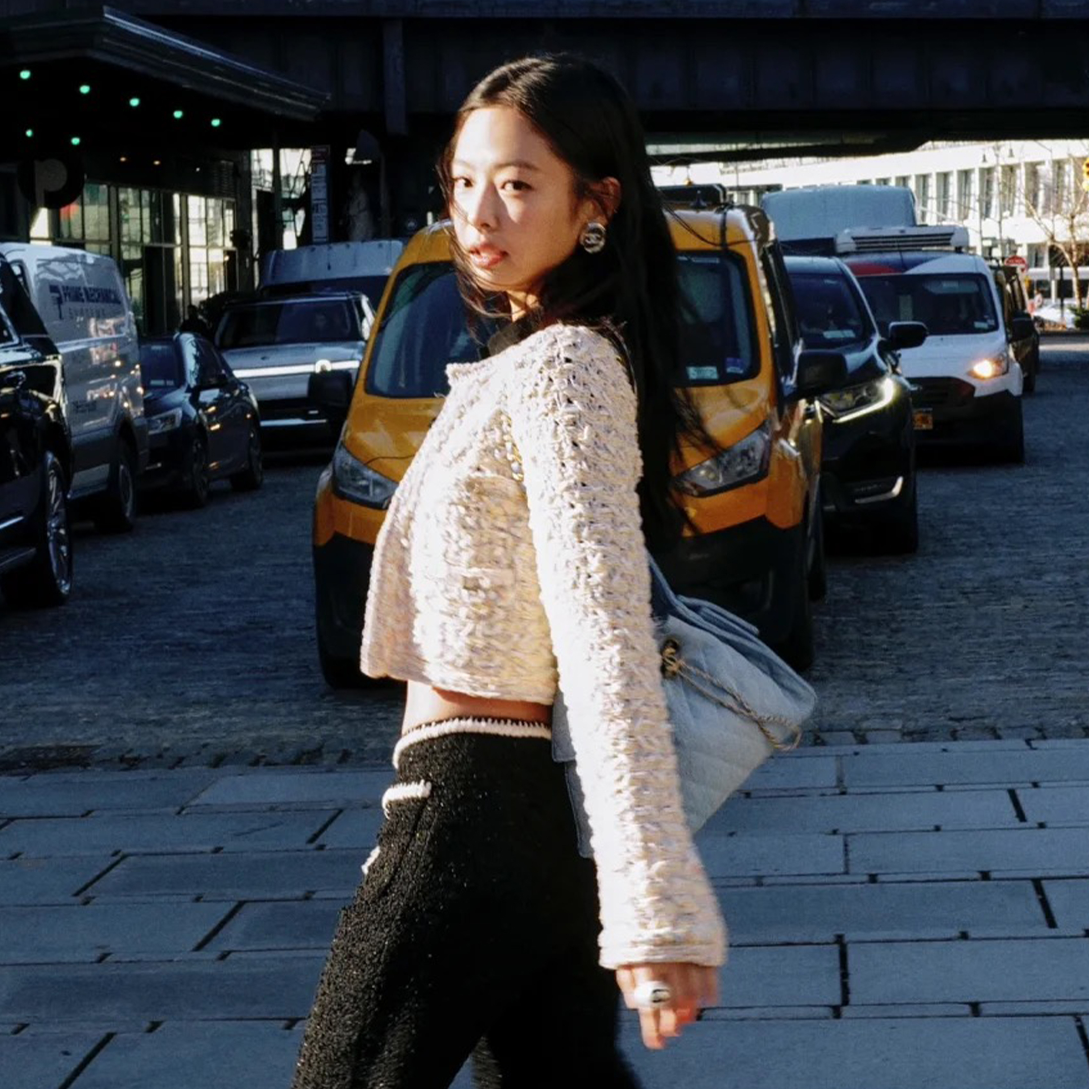 NIGO Chanel Women's  Spring And Summer Pink Woven Knit Sweater Jacket Round Neck Single Breasted Pocket Fashion Temperament Elegant Short Top Ngvp #nigo1344