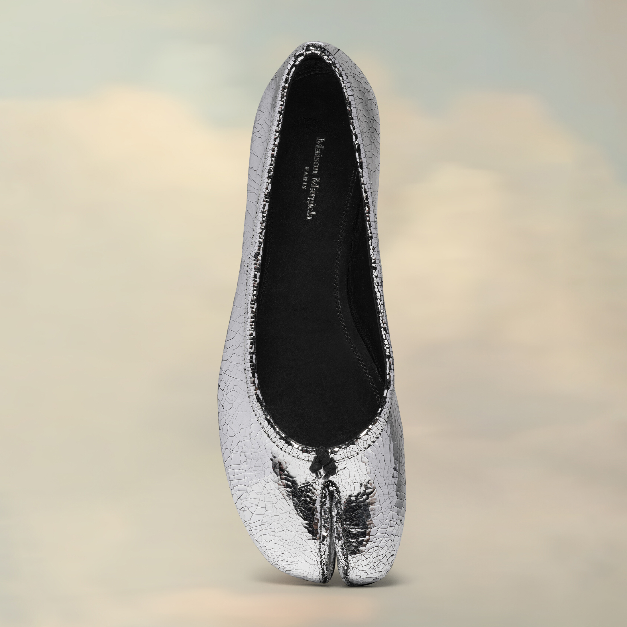 NIGO Maison Margiela Tabi Broken Mirror New Ballerinas Women's Pleated Flat Single Shoes Fashion Modern Trend Sheepskin Comfort Casual Shoes #nigo76149