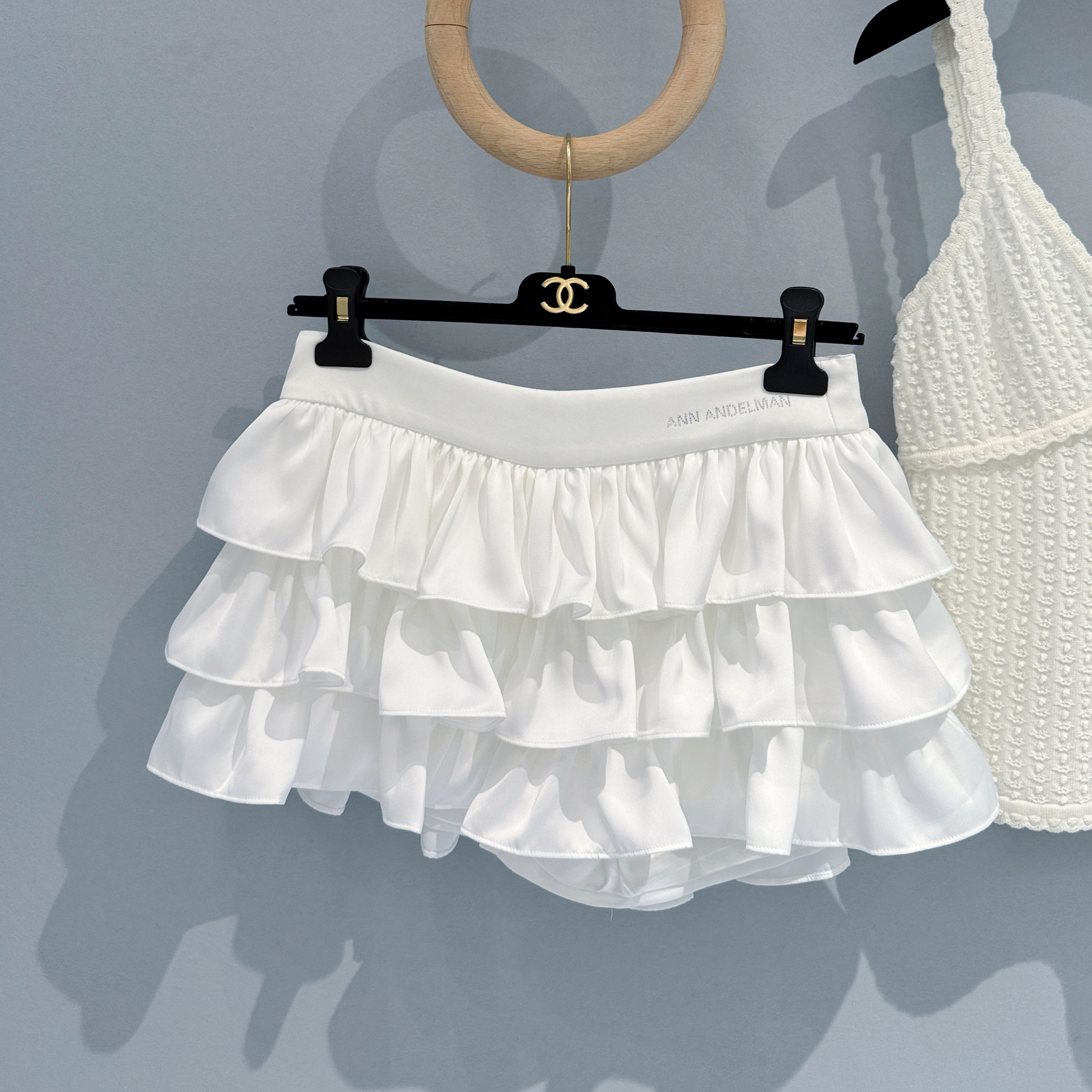 NIGO Ann Andelman Women‘s Summer Solid Color High Waist Short Cake Skirt Casual Short Skirt #nigo76165