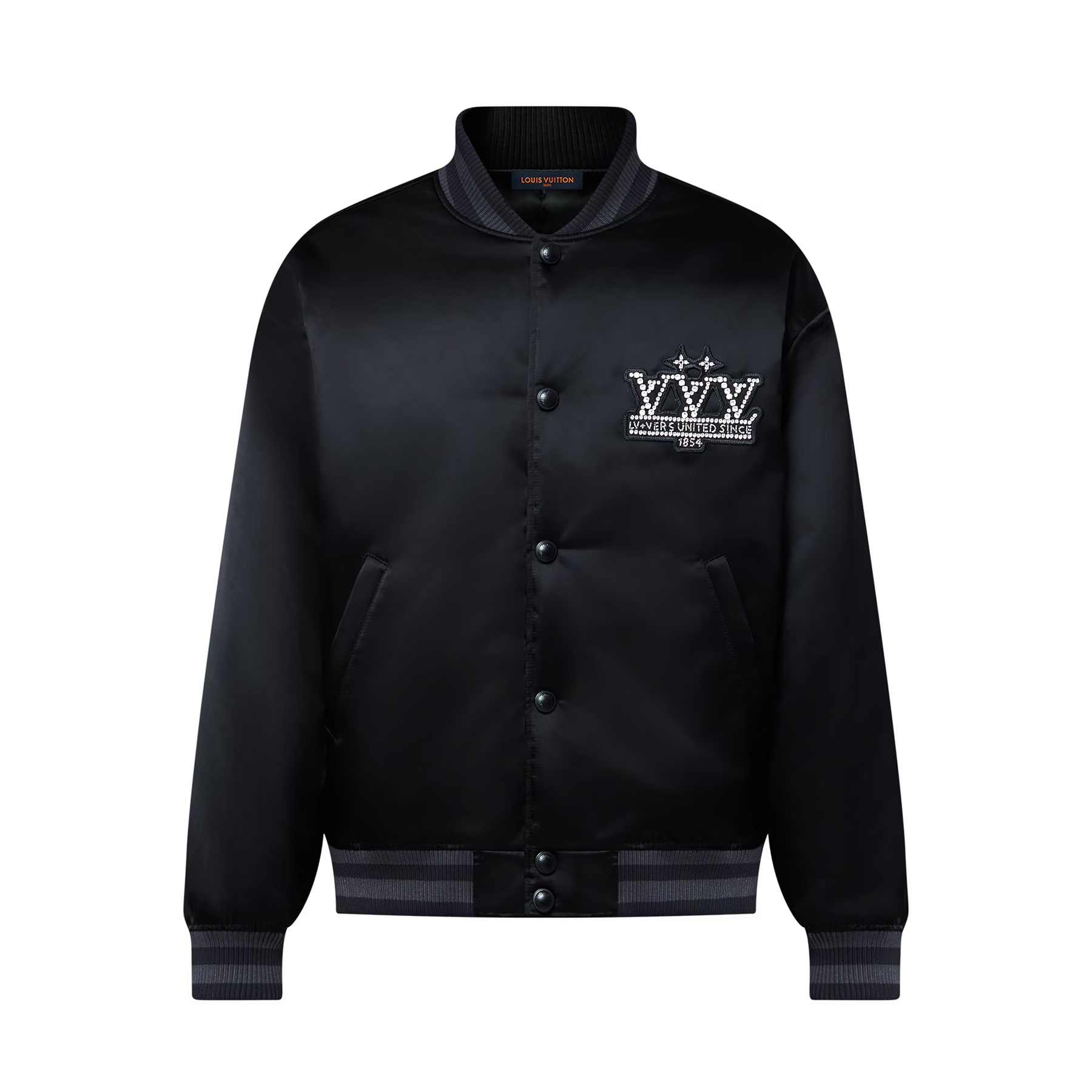 NIGO Louis Vuitton Men's Spring And Fall Beaded Embroidery Logo Letters Stand Up Collar Single Breasted Long Sleeved Jacket #nigo76178