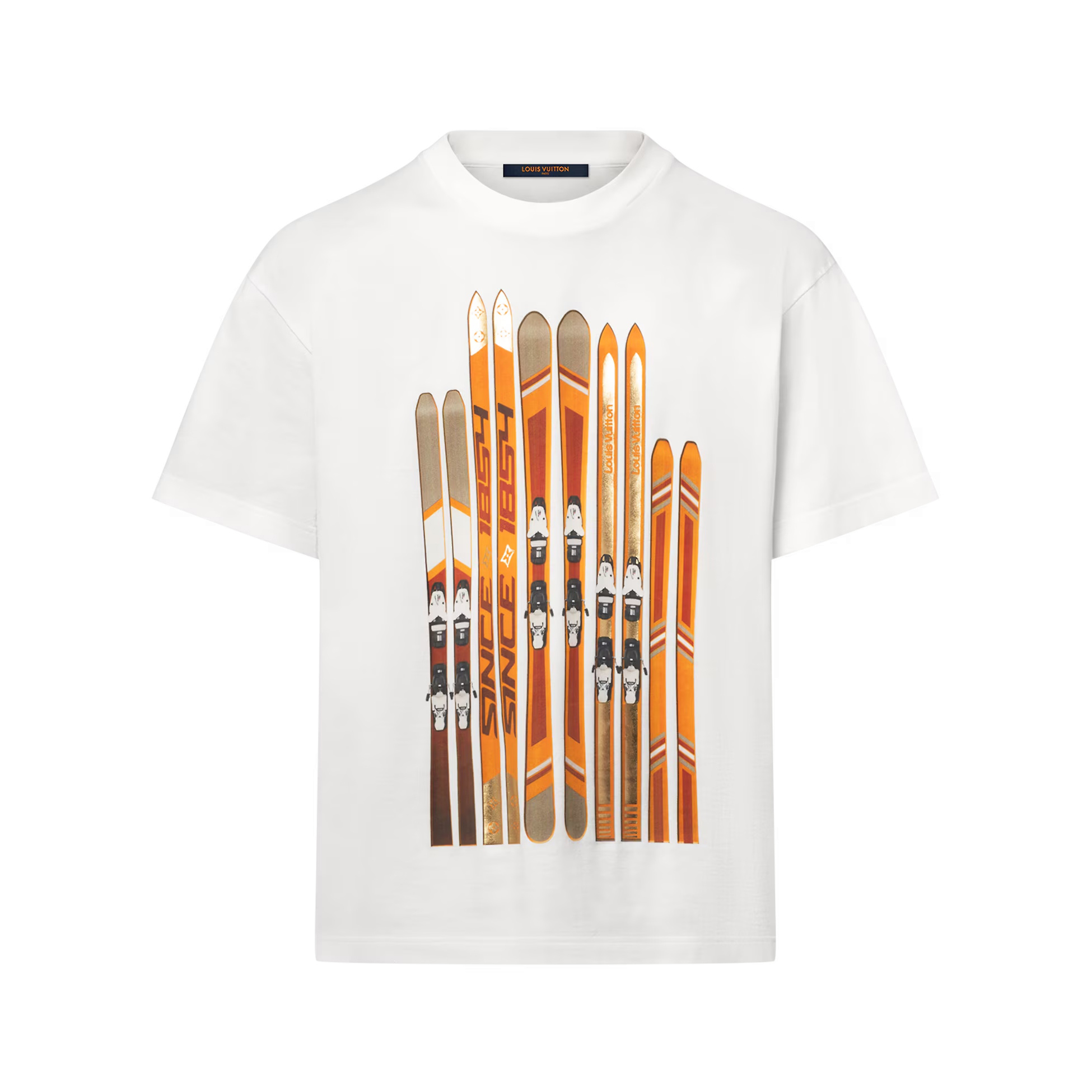 NIGO Louis Vuitton Men's Summer Graphic Printed Round Neck Cotton Solid Color Short Sleeve T-Shirt #nigo76187
