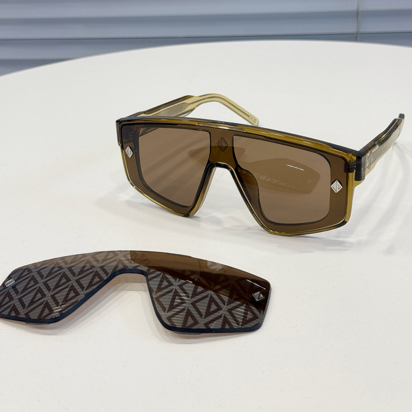 NIGO Dior Diamond M1u Sunglasses Women's Summer Solid Color Logo Square Casual Glasses #nigo76192