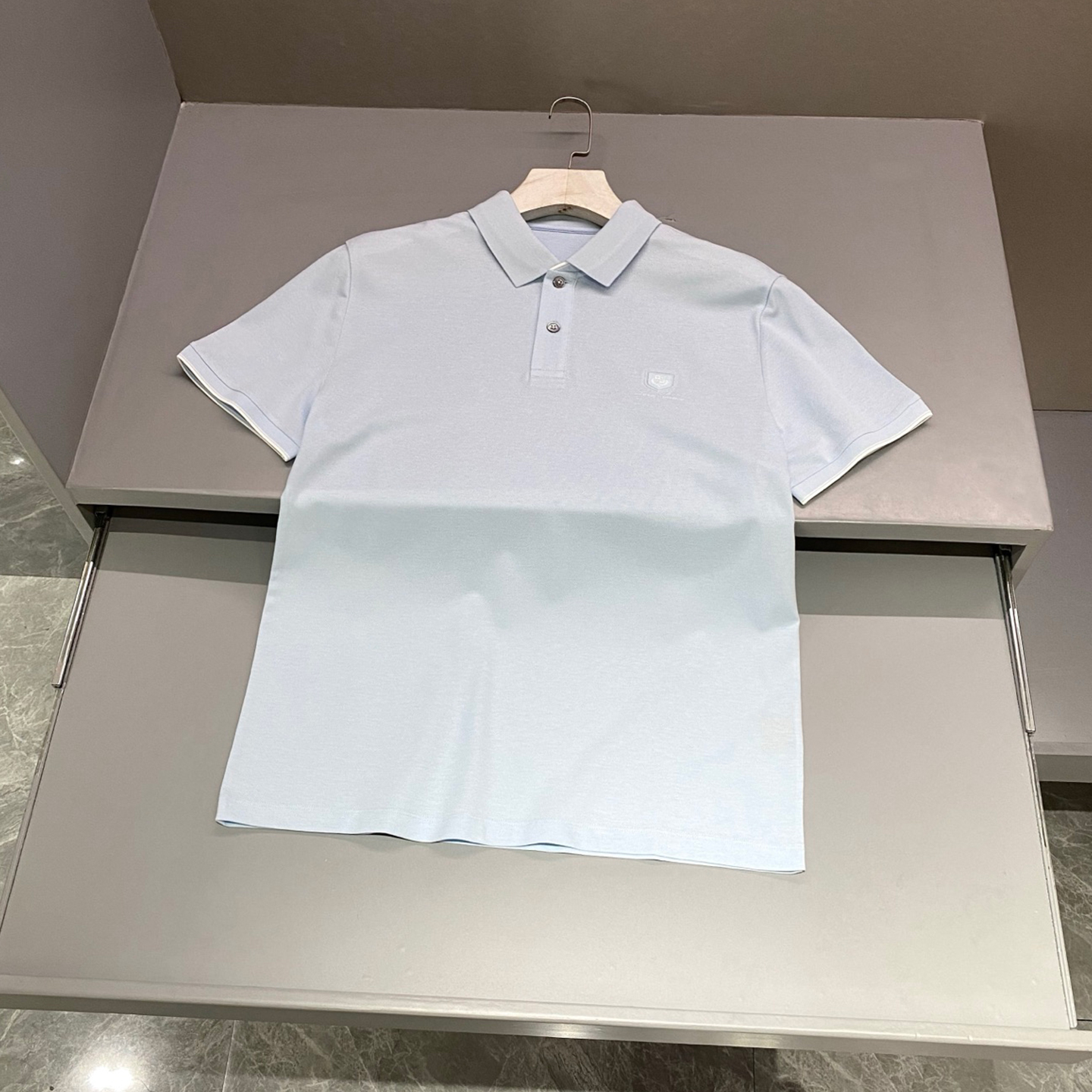 NIGO Loro Piana Men's Logo Embroidery T-Shirt Summer Solid Color Short Sleeve Lapel Knit Polo Shirt #nigo76216