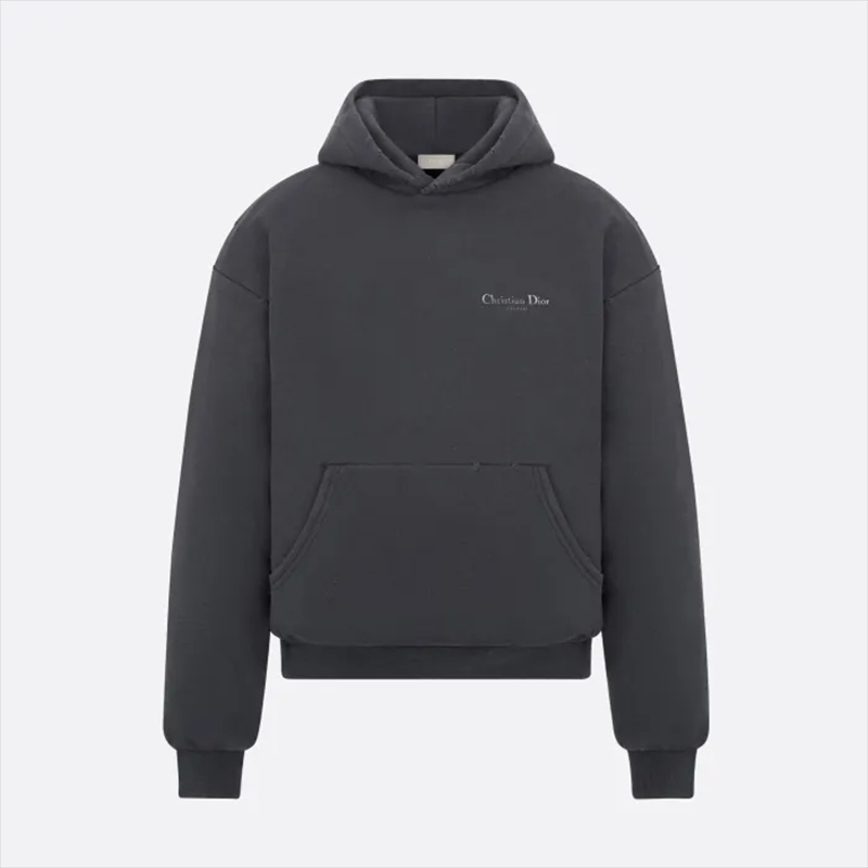 NIGO Dior Men's High Street Letter Print Do Old Spring And Fall Solid Color Cotton Pullover Hooded Sweatshirt #nigo76211