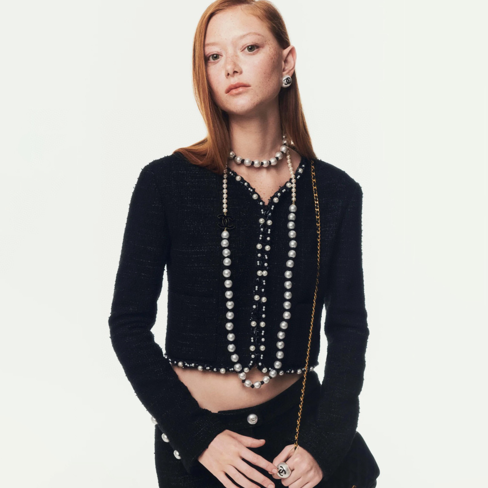 NIGO Chanel Women's Spring Solid Color Round Collar Wool Tweed Long Sleeve Single Breasted Jacket #nigo76241