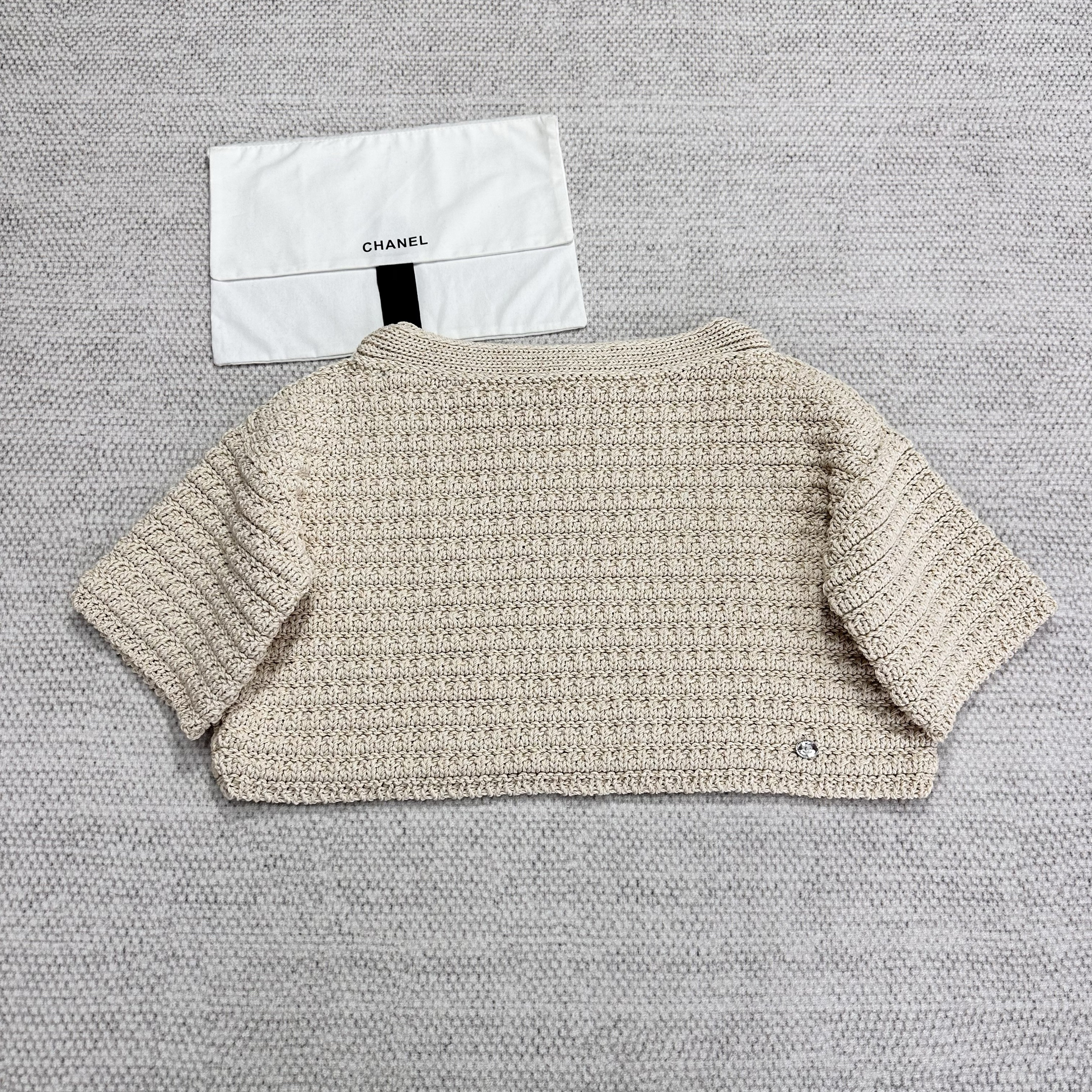 NIGO Chanel Women's Summer Solid Color One Shoulder Seven Sleeve Knit Sweater Top #nigo76244