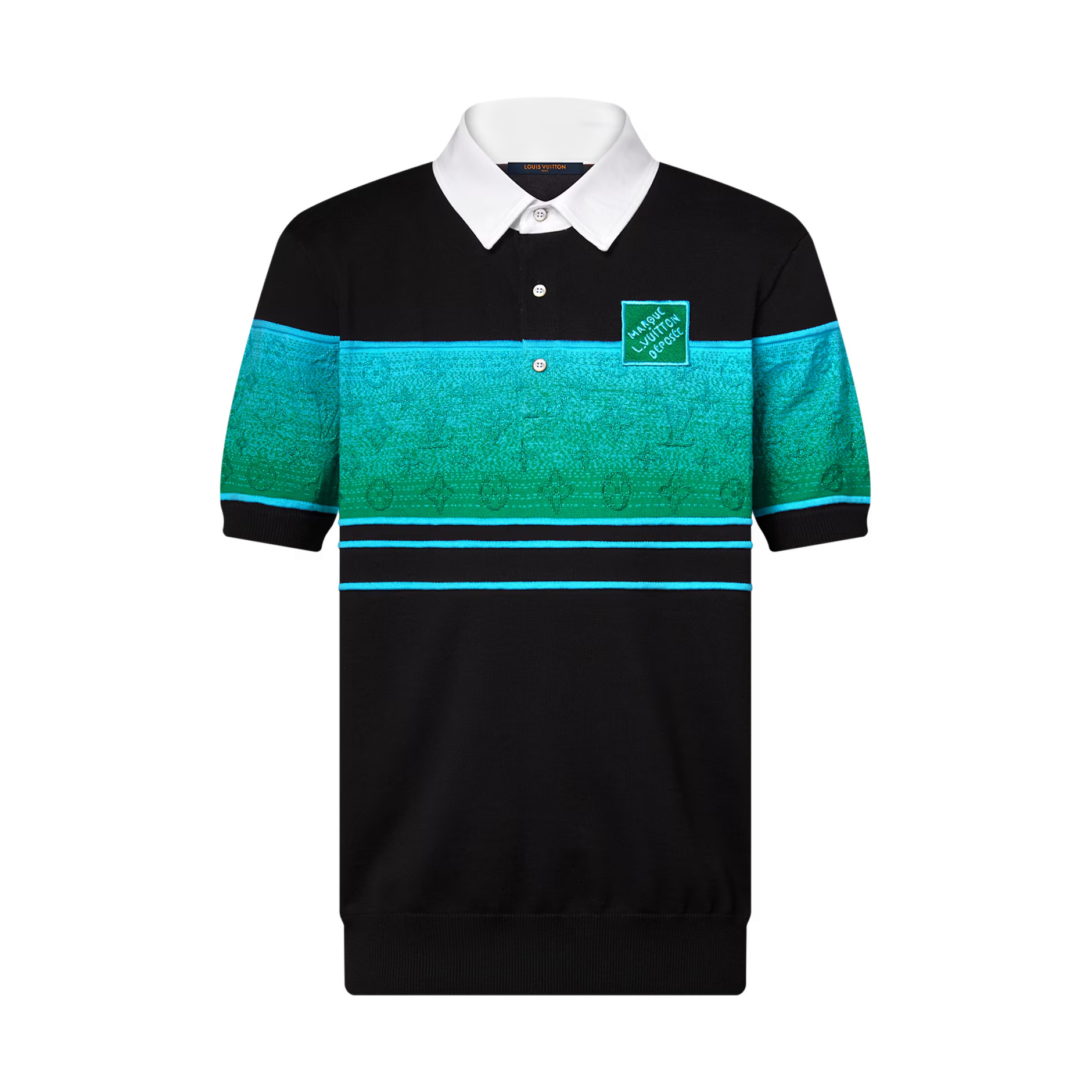 NIGO Louis Vuitton Men's Summer Colorblock Logo Print Polo Neck Cotton Short Sleeve T-Shirt #nigo76235