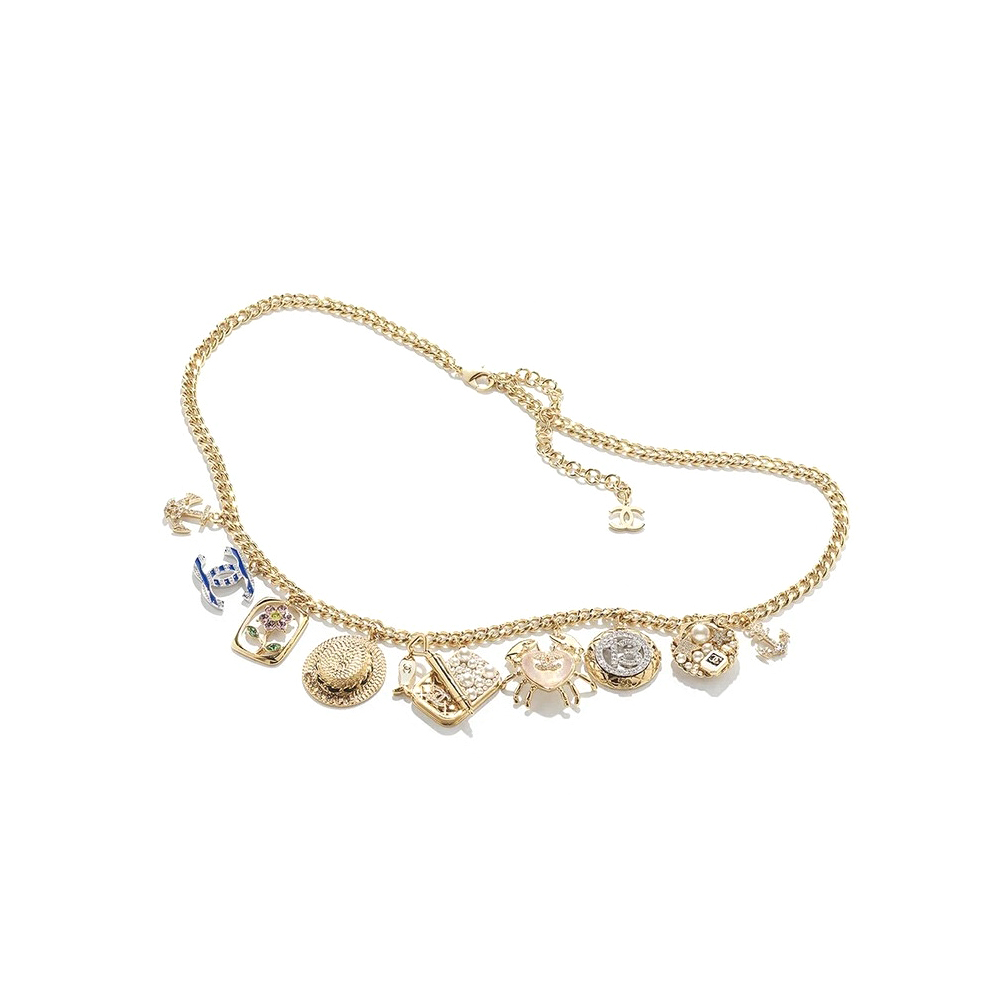 NIGO Chanel Women's Gold Metal, Resin, Glaze Pearl, Rhinestone Necklace Waist Chain Jewelry  Accessories #nigo76239