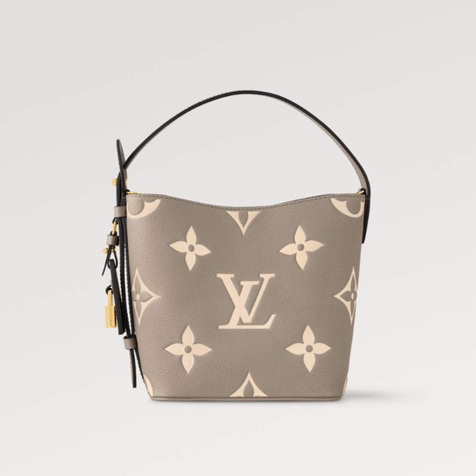 NIGO Louis Vuitton Women's ALL IN BB Handbag Logo Metal Padlock Leather Solid Color Shoulder Tote Bucket Bag Bags M13045 #nigo81163