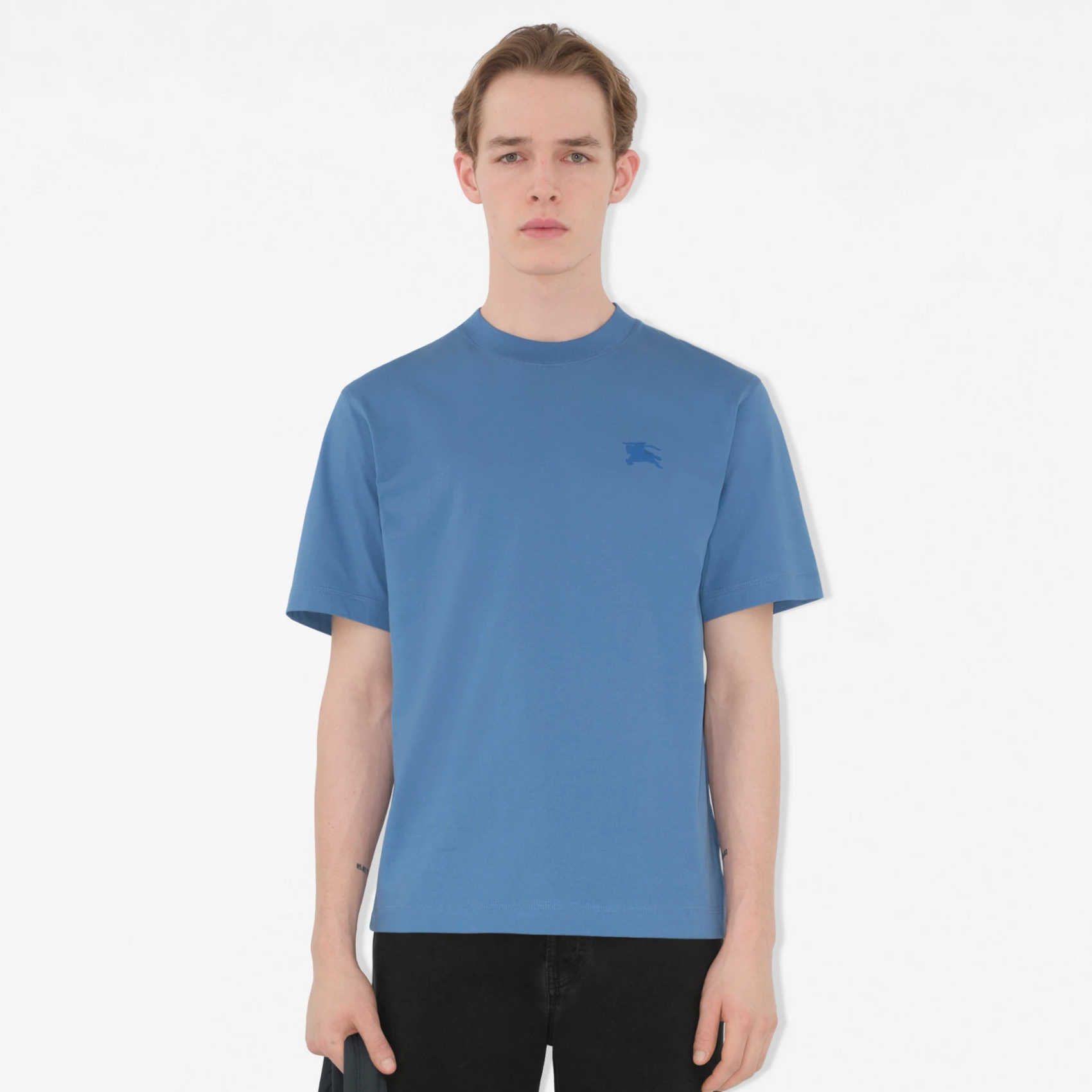 NIGO Burberry Men's Summer Knight Graphic Printed Solid Color Round Neck Cotton Short Sleeve T-Shirt #nigo76248