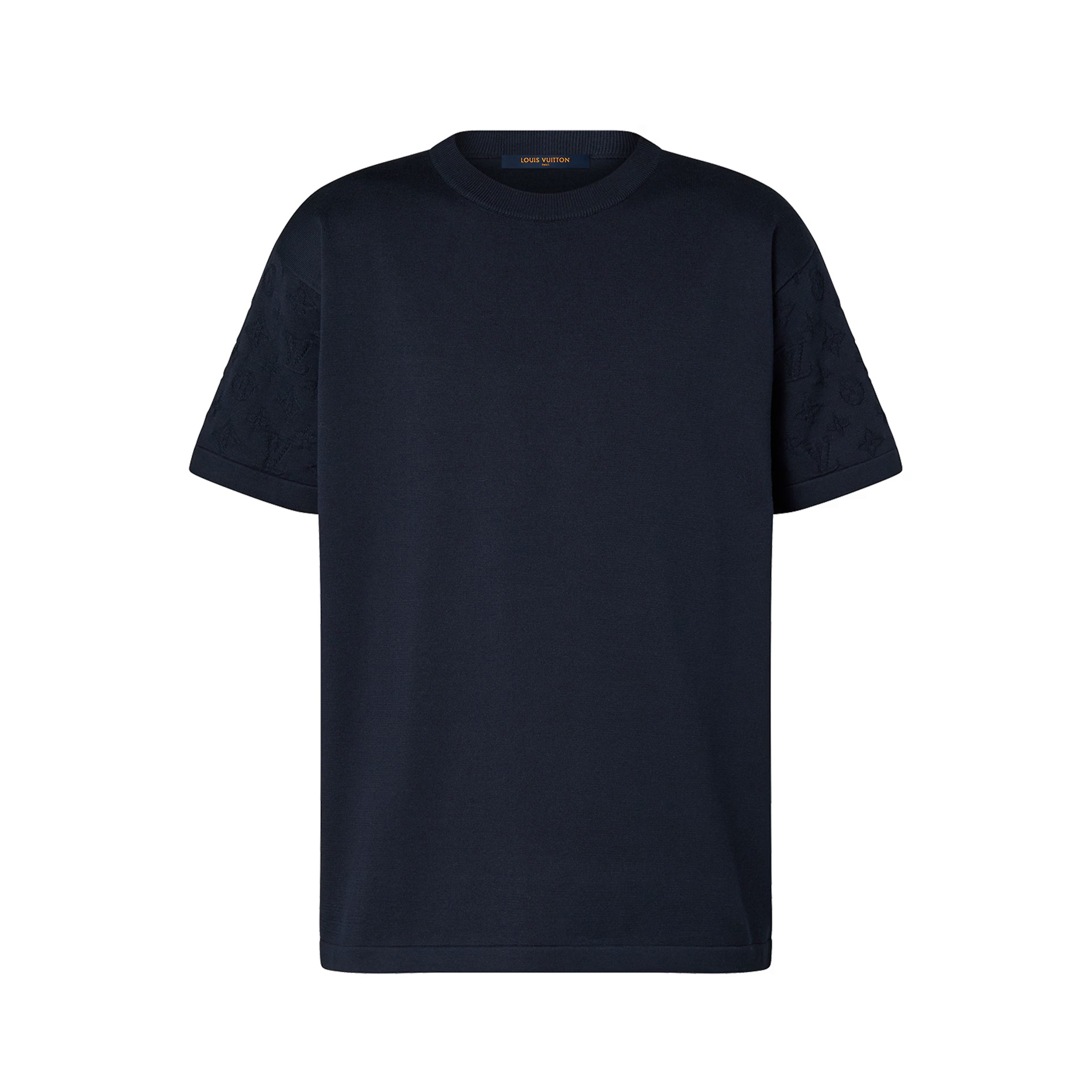 NIGO Louis Vuitton Men's Summer Solid Color Letter Printed Sleeve Cotton Round Neck Short Sleeve T-Shirt #nigo76252
