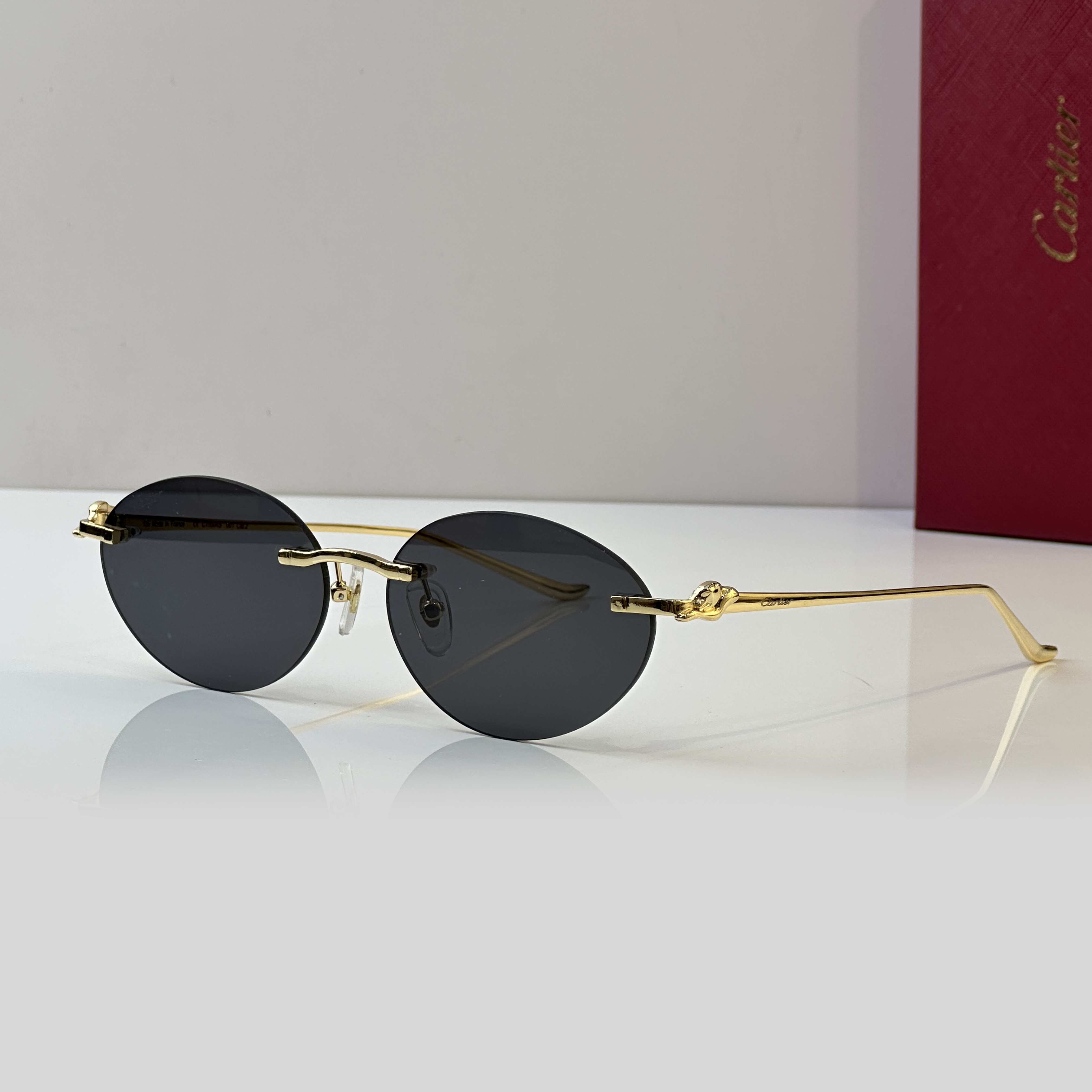 NIGO Cartier Men's Women's Metal Flat Glasses Solid Color Comfortable Casual Oval Frames Sunglassas Glasses Accessories #nigo76281