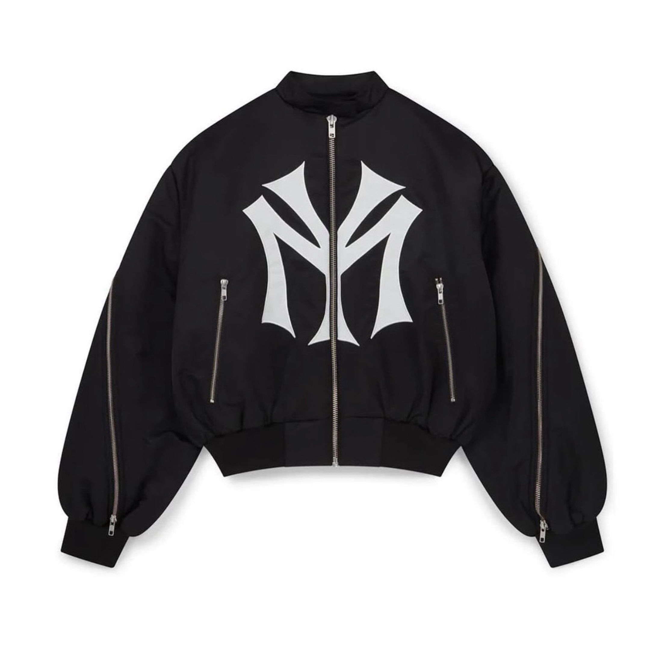 NIGO Mowalola My City Zip Jacket Ma-1 Bomber Yvl Playboicarti Autumn Winter High Street Dark Hip Hop Round Neck Long Sleeve Jacket Ngvp #nigo1349