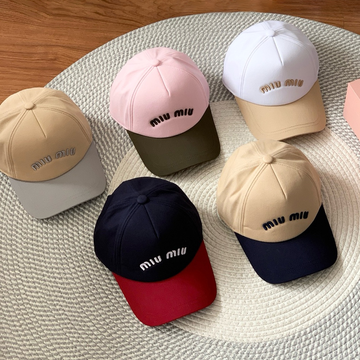 NIGO MiuMiu Men's and Women's Colorblocking Embroidered Lettered Duck Hat Cap #nigo76282