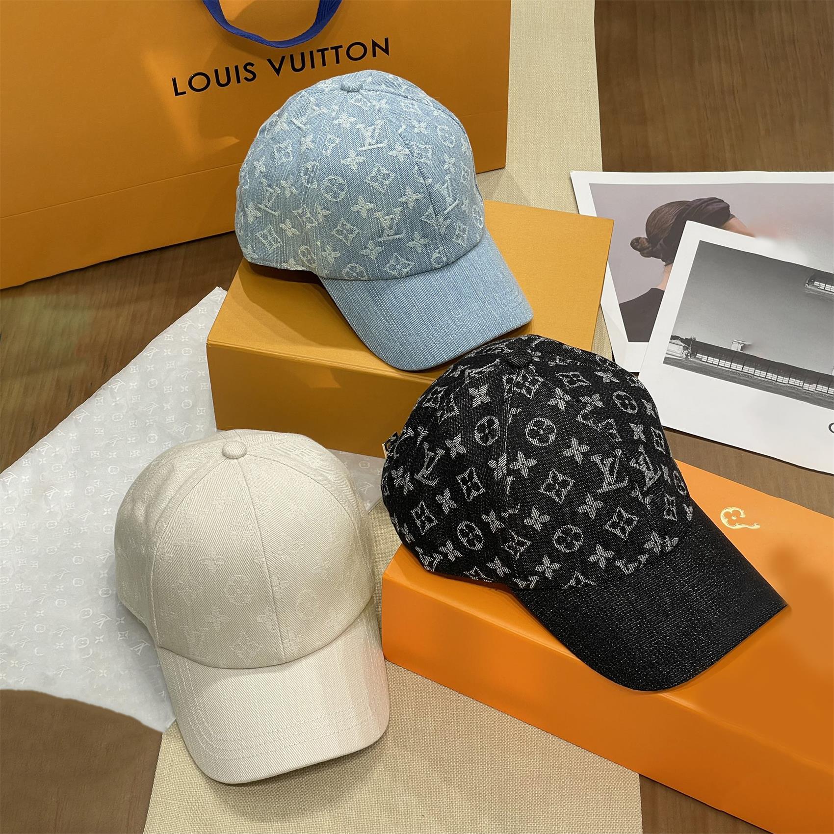 NIGO Louis Vuitton Men's And Women's Solid Color Letter Jacquard Cotton Duck Tongue Cap Hat #nigo76291