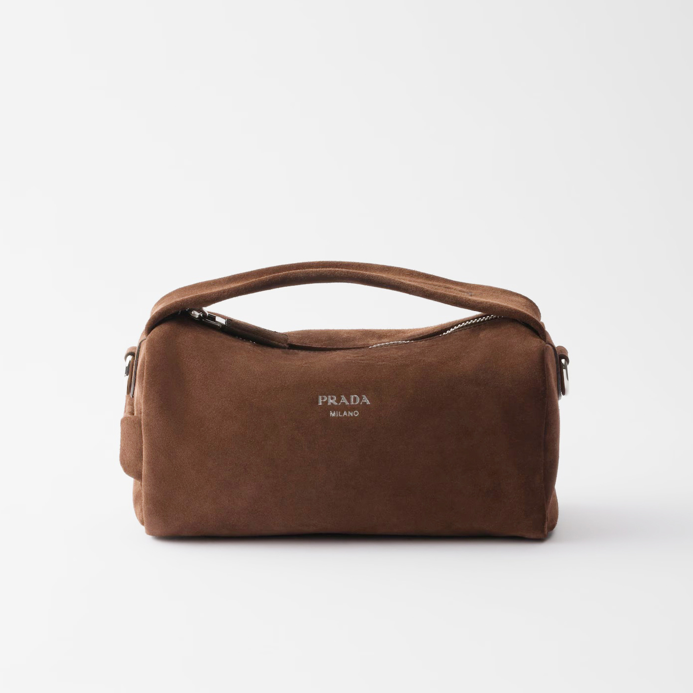 NIGO Prada Men's And Women's Solid Color Letter Print Zipper Closure Calfskin Shoulder Crossbody Handbag Bag Bags #nigo76296