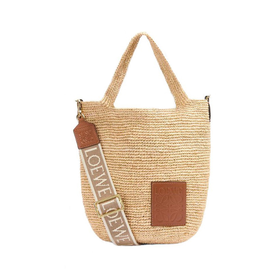 NIGO Loewe Women's Slit Adjustable Shoulder Strap Solid Color Woven Resort Style Raffia Mini Tote Crossbody Bag Bags #nigo76331