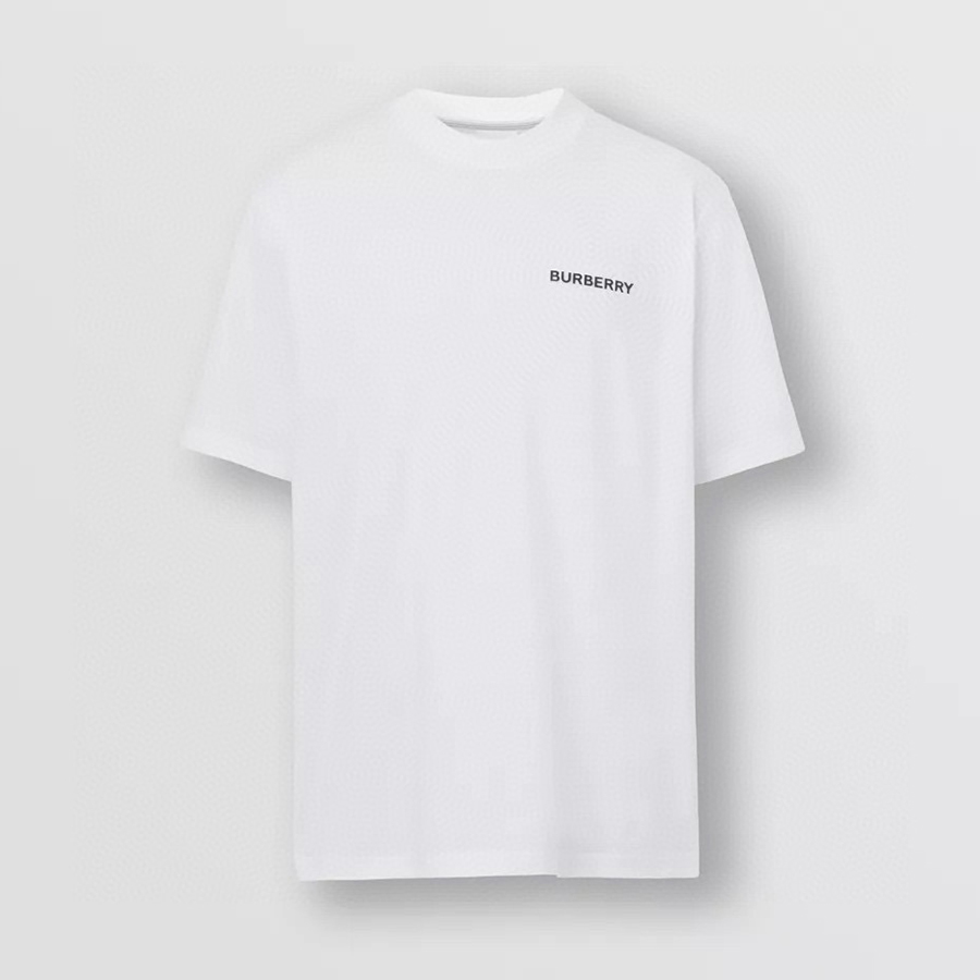 NIGO Burberry Men's Spring/Summer Solid Color Logo Cotton Loose Straight Short Sleeve T-Shirt #nigo76327