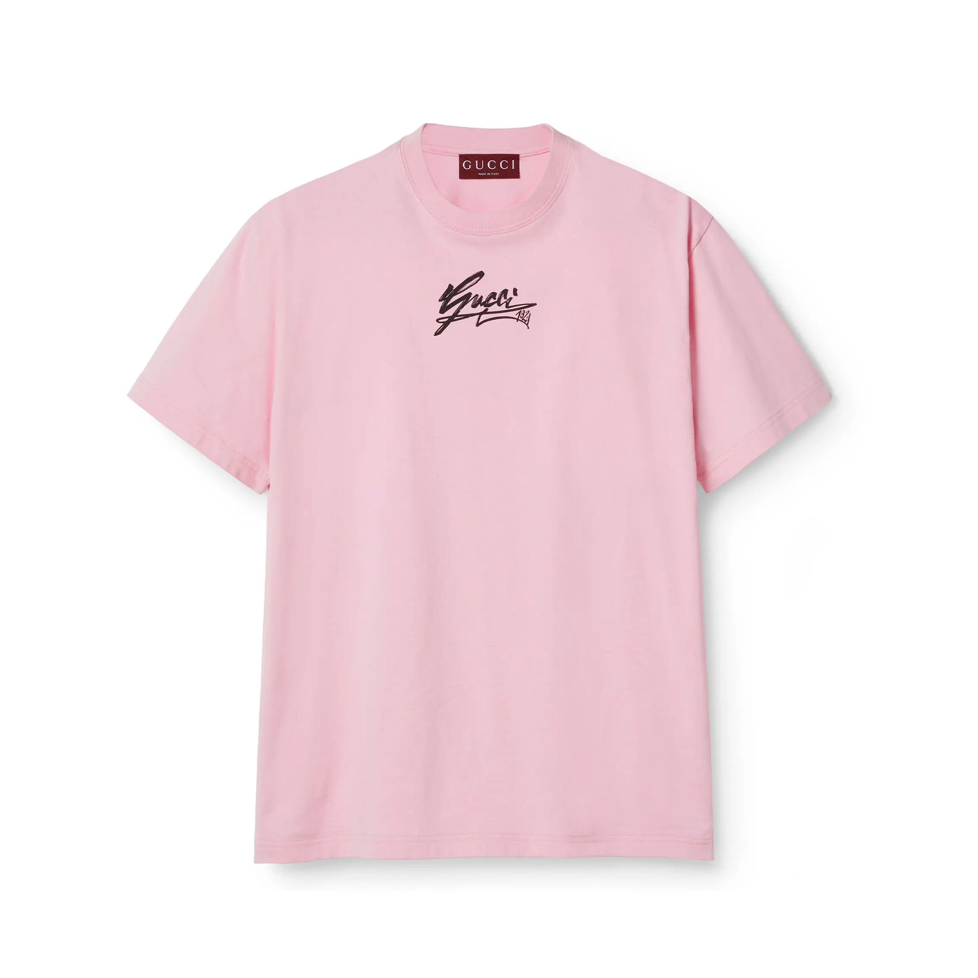 NIGO Gucci Men's Summer Solid Color Letter Print Round Neck Cotton Short Sleeve T-Shirt #nigo76315