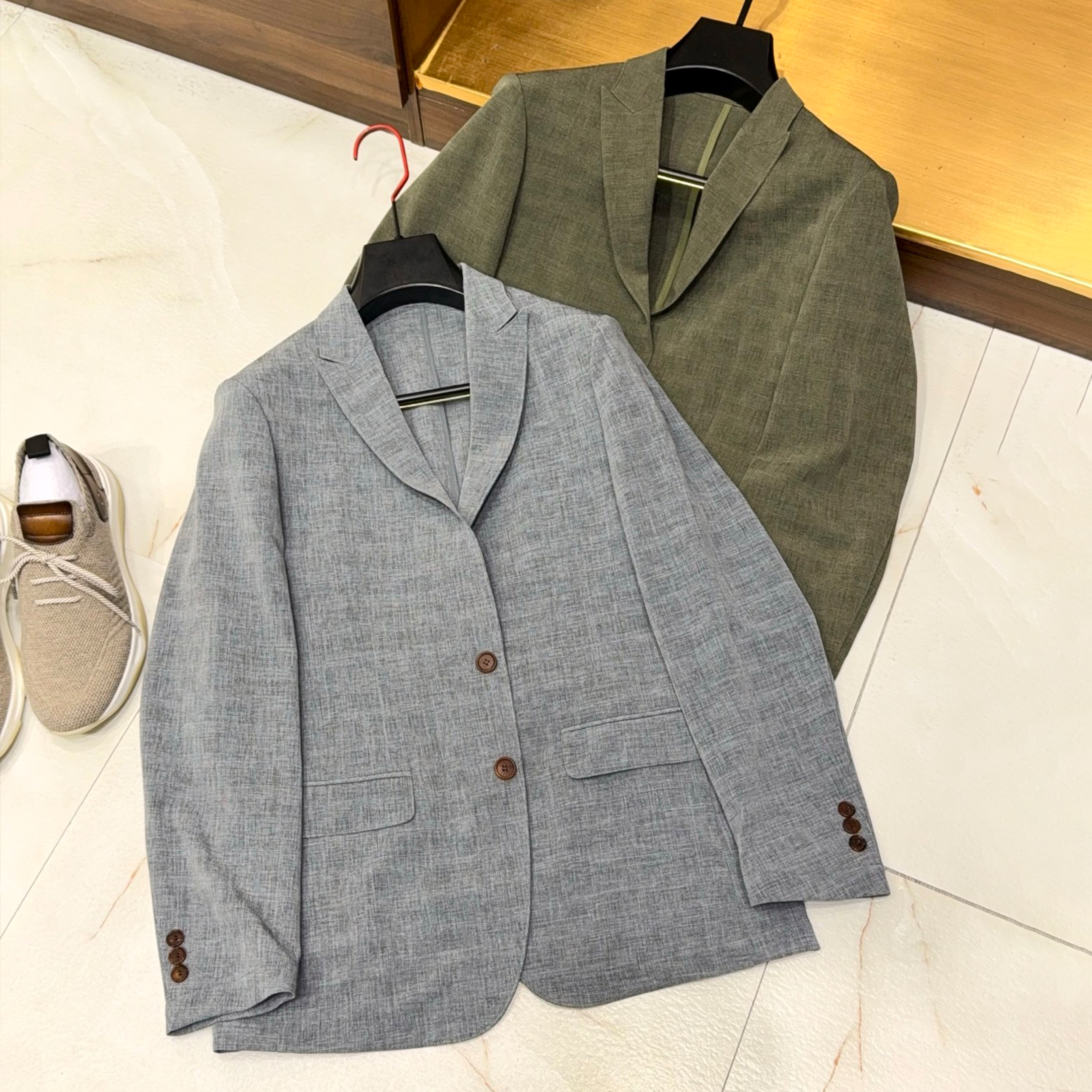 NIGO Loro Piana Men's Linen Single-Breasted Suit Jacket Fashion Trend Temperament Lapel Long-Sleeved Casual Suit Ngvp #nigo1467