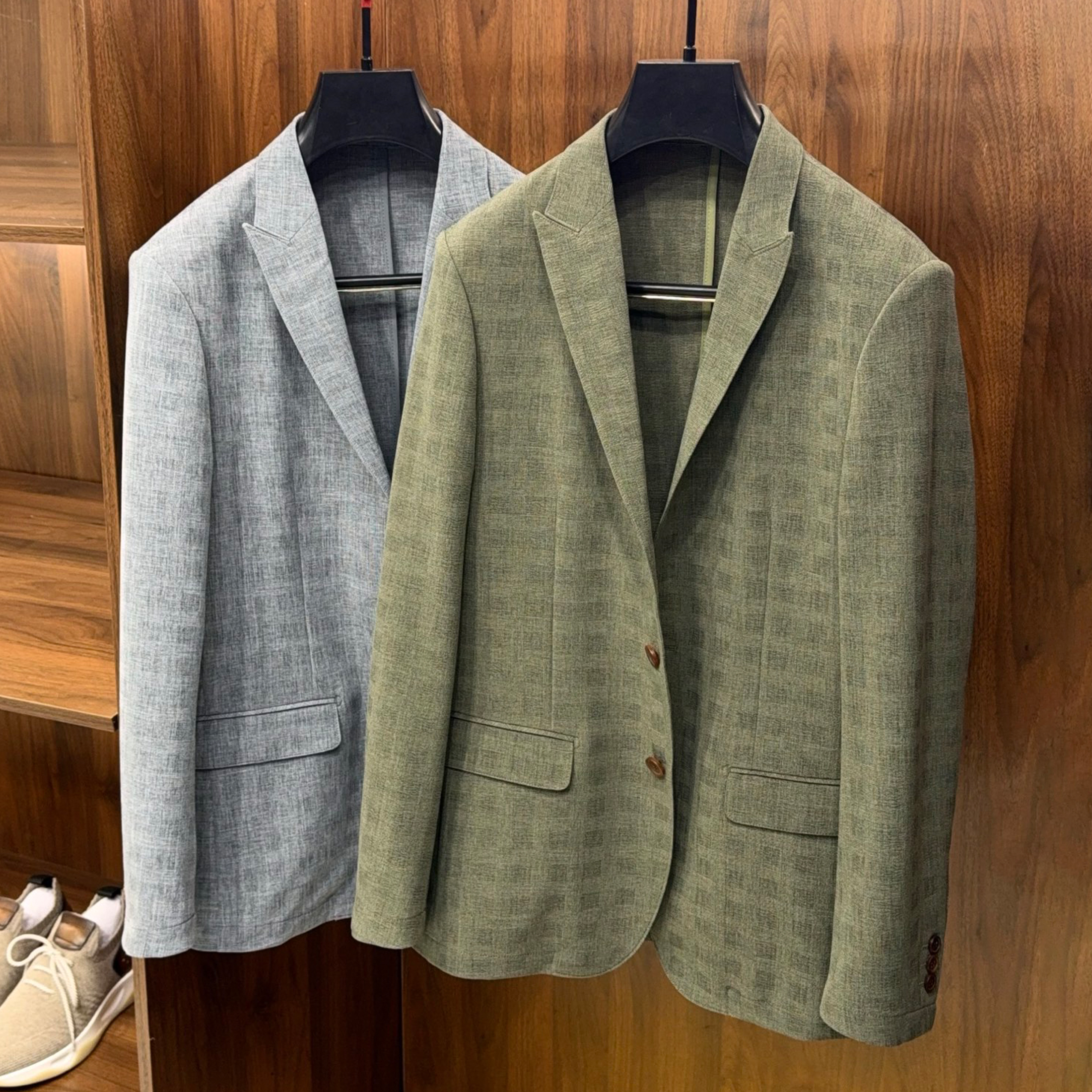 NIGO Loro Piana Men's Linen Single-Breasted Suit Jacket Fashion Trend Temperament Lapel Long-Sleeved Casual Suit Ngvp #nigo1467