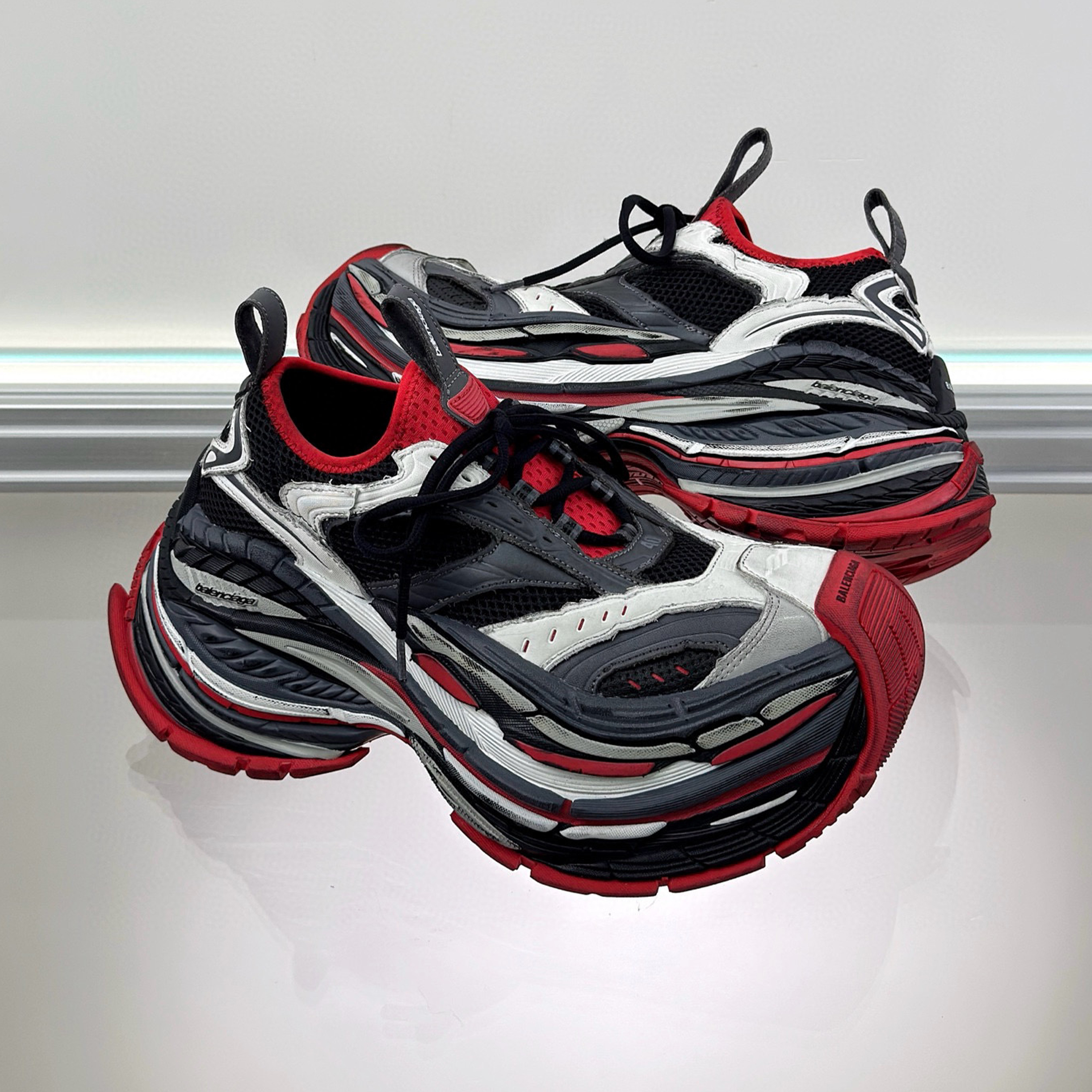 NIGO Balenciaga Platform Reduced Men's Women's Trainer Colorblocking Height Increasing Sneakers Dazzling Fashion High Street Lace Up Shoes Ngvp #nigo1477