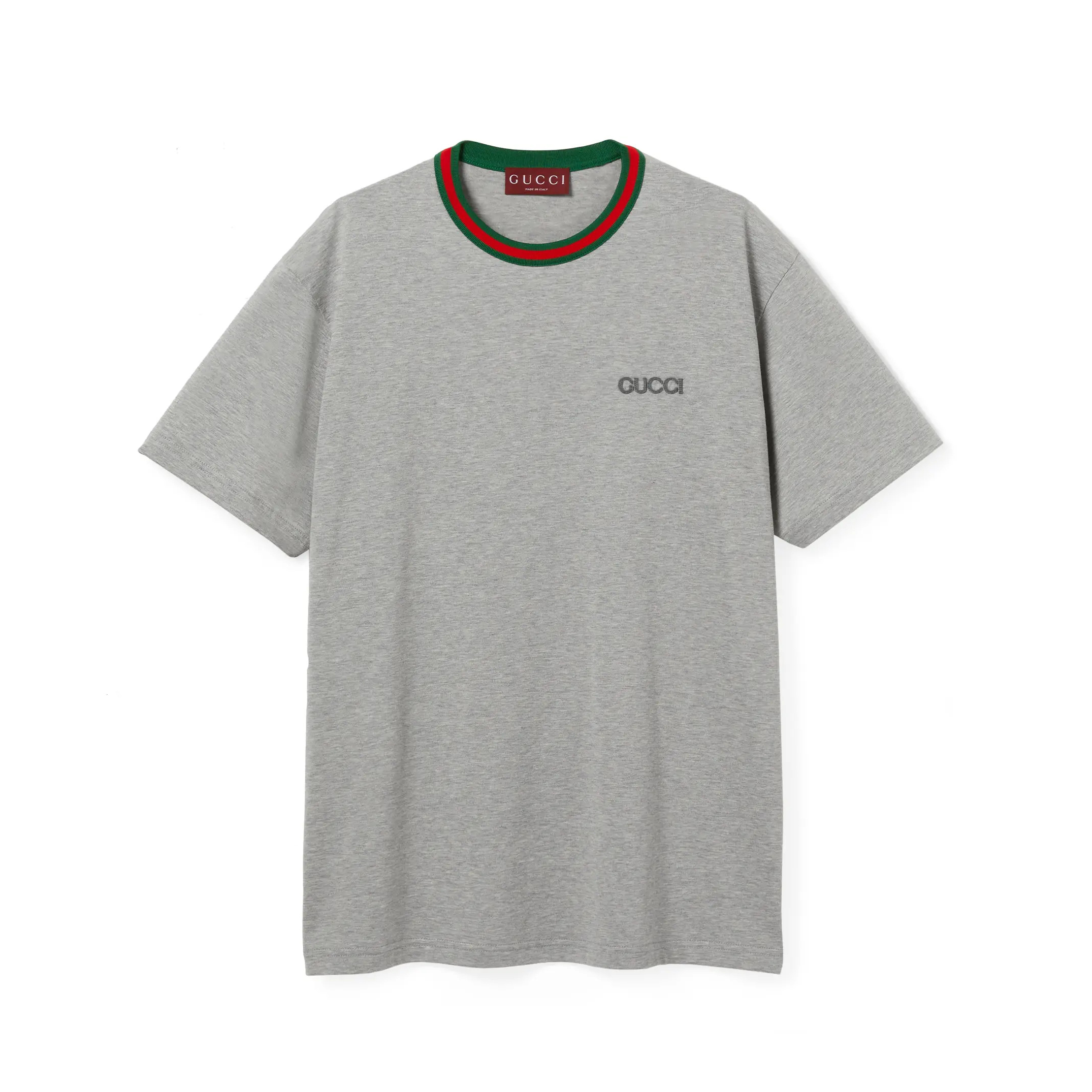 NIGO Gucci Women's Summer Red and Green Round Neck Embroidery Printed Loose Drop Shoulder Short Sleeve T-Shirt #nigo76381