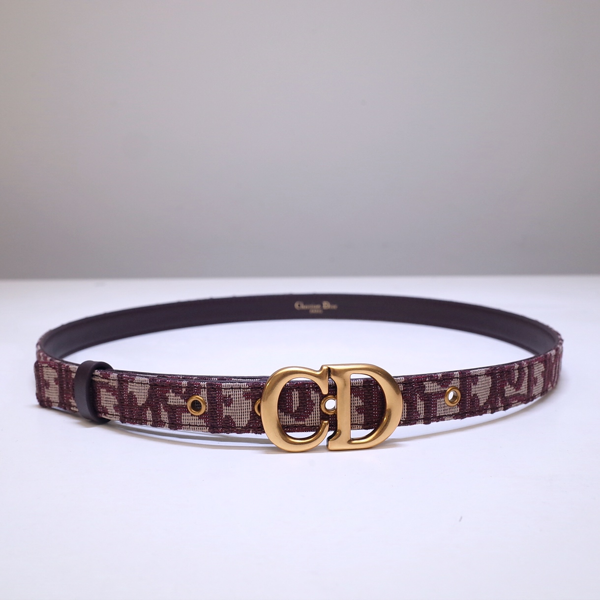 NIGO Dior Men's and Women's Logo Logo Smooth Buckle Calfskin Leather Wide 2cm Belt #nigo76368
